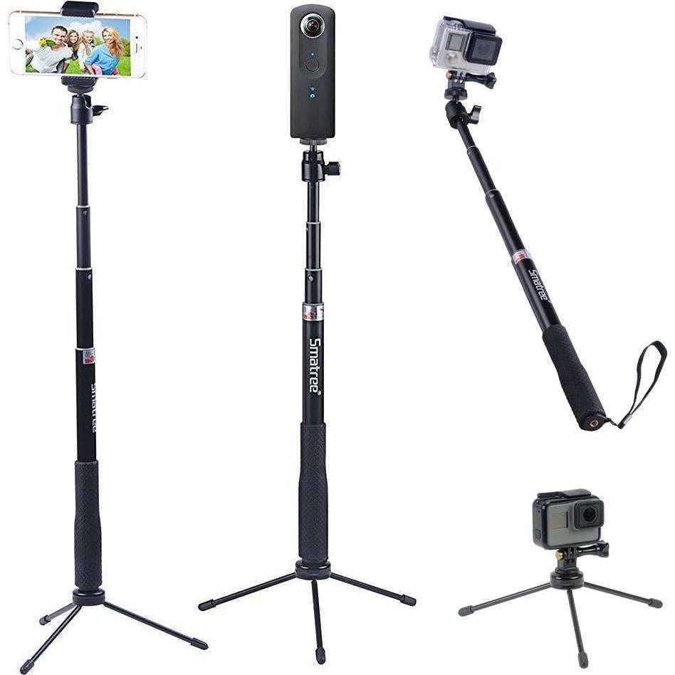 Palo Selfie Telescópico Smatree Q3 con Trípode 30-93 cm