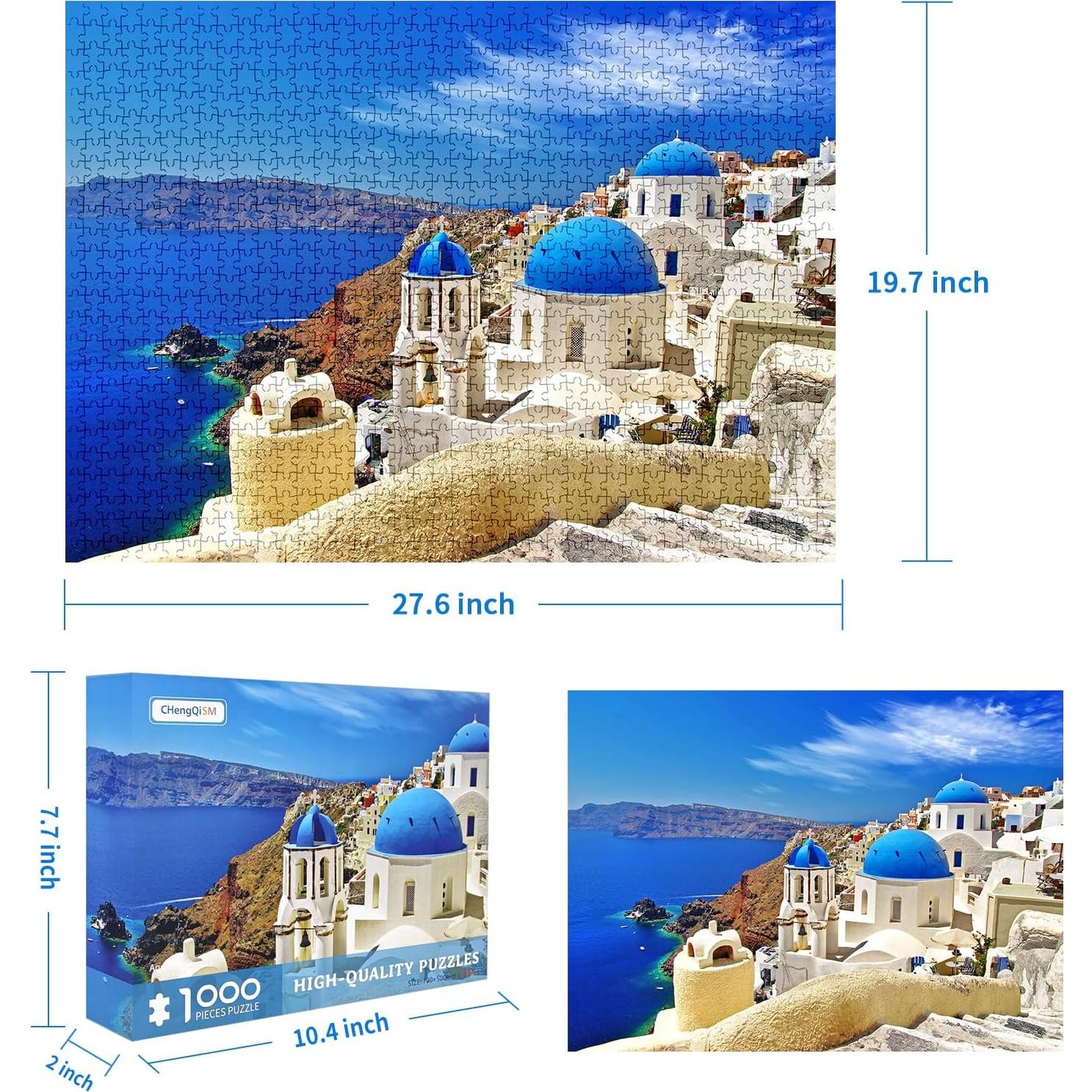 Rompecabezas 1000 Piezas CHengQiSM Mar Aegean Decorativo