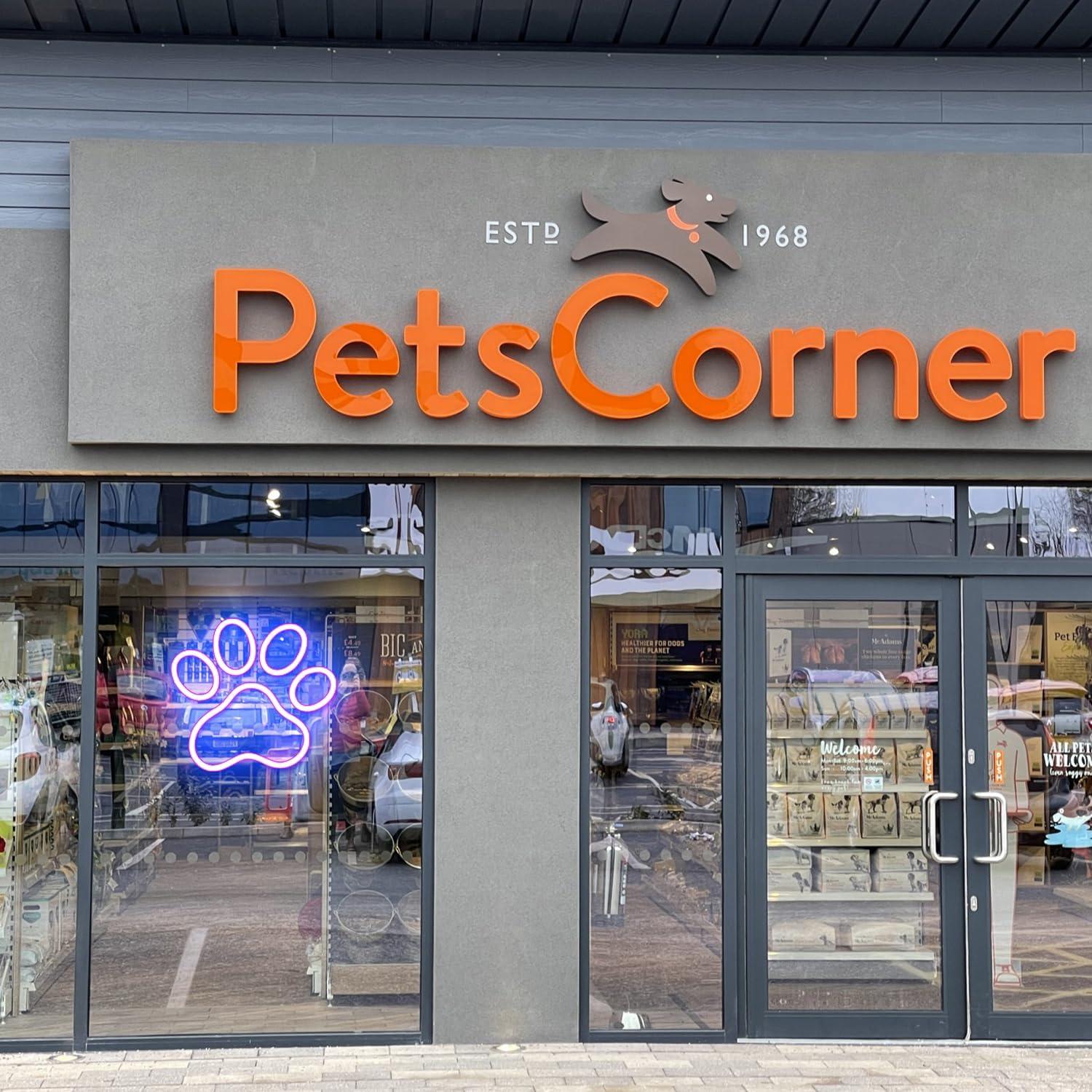 Luz de Neón LED Pata de Perro/Gato Aslanka Azul 23.5x25cm