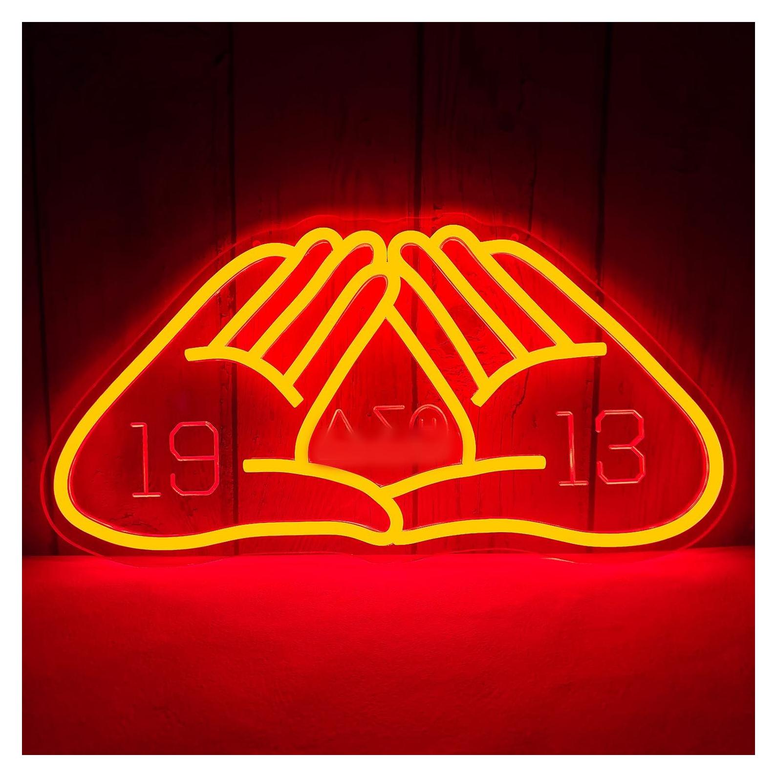 Luz de neón regulable Vveikea roja para decoración de pared