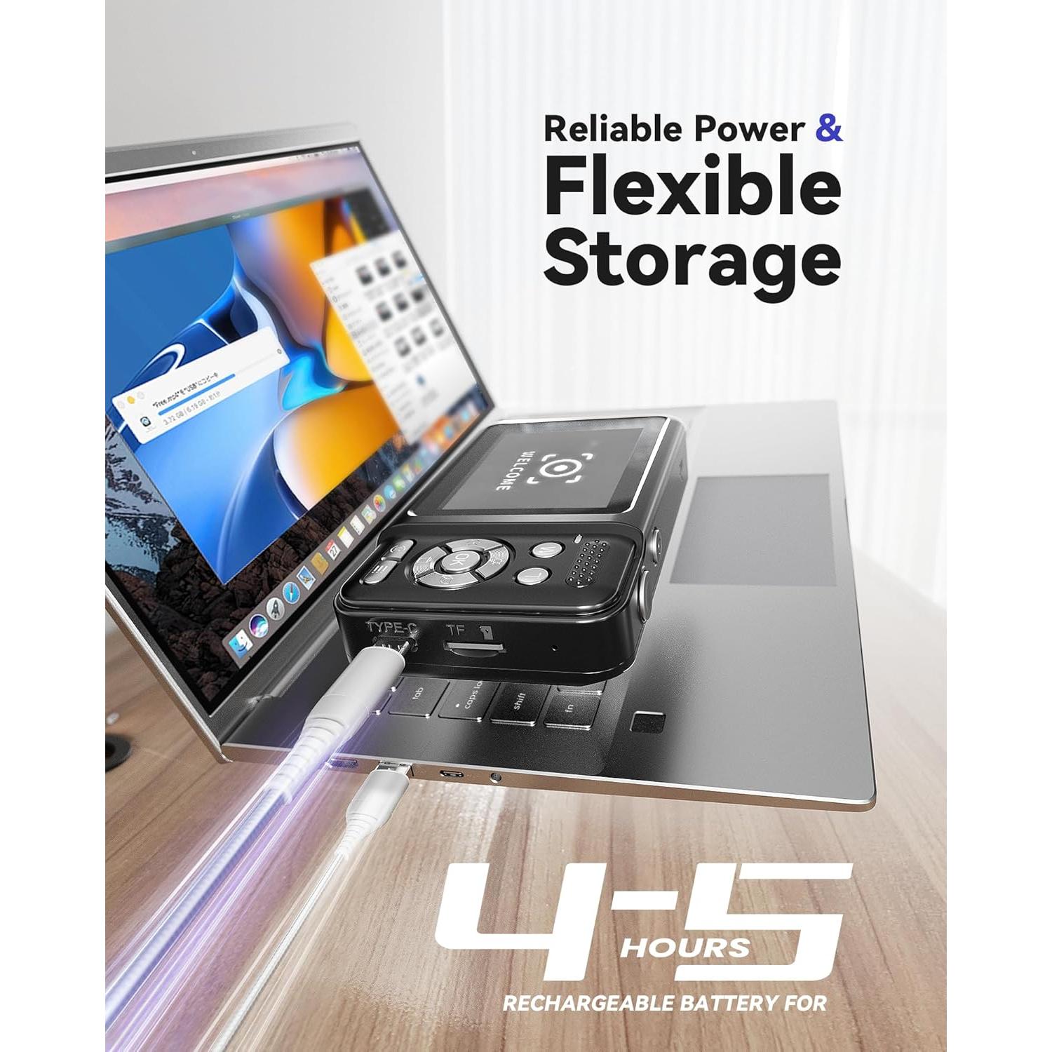 Cámara Digital Jexylon CA06 2.7K 48MP Pantalla Doble Zoom 18x