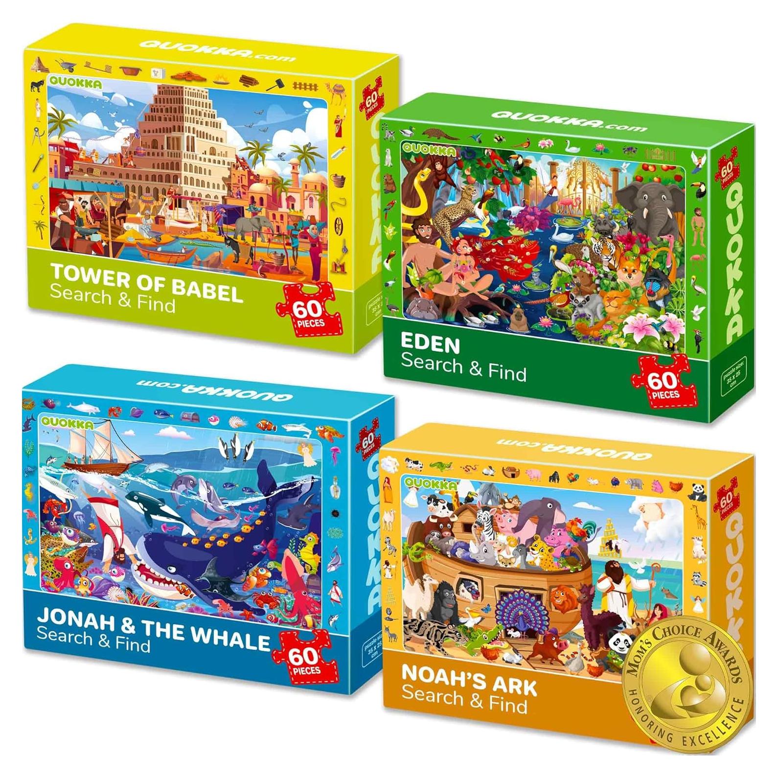 Rompecabezas Educativos QUOKKA 60 Piezas para Niños 4-10 Años