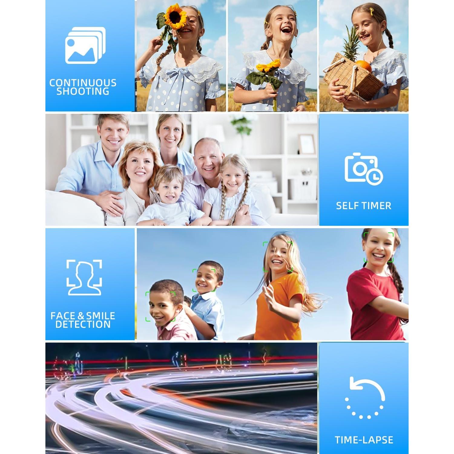 Cámara Digital 4K Acbaeta M5 Plus 64MP Zoom 18X Pantalla 2.8"