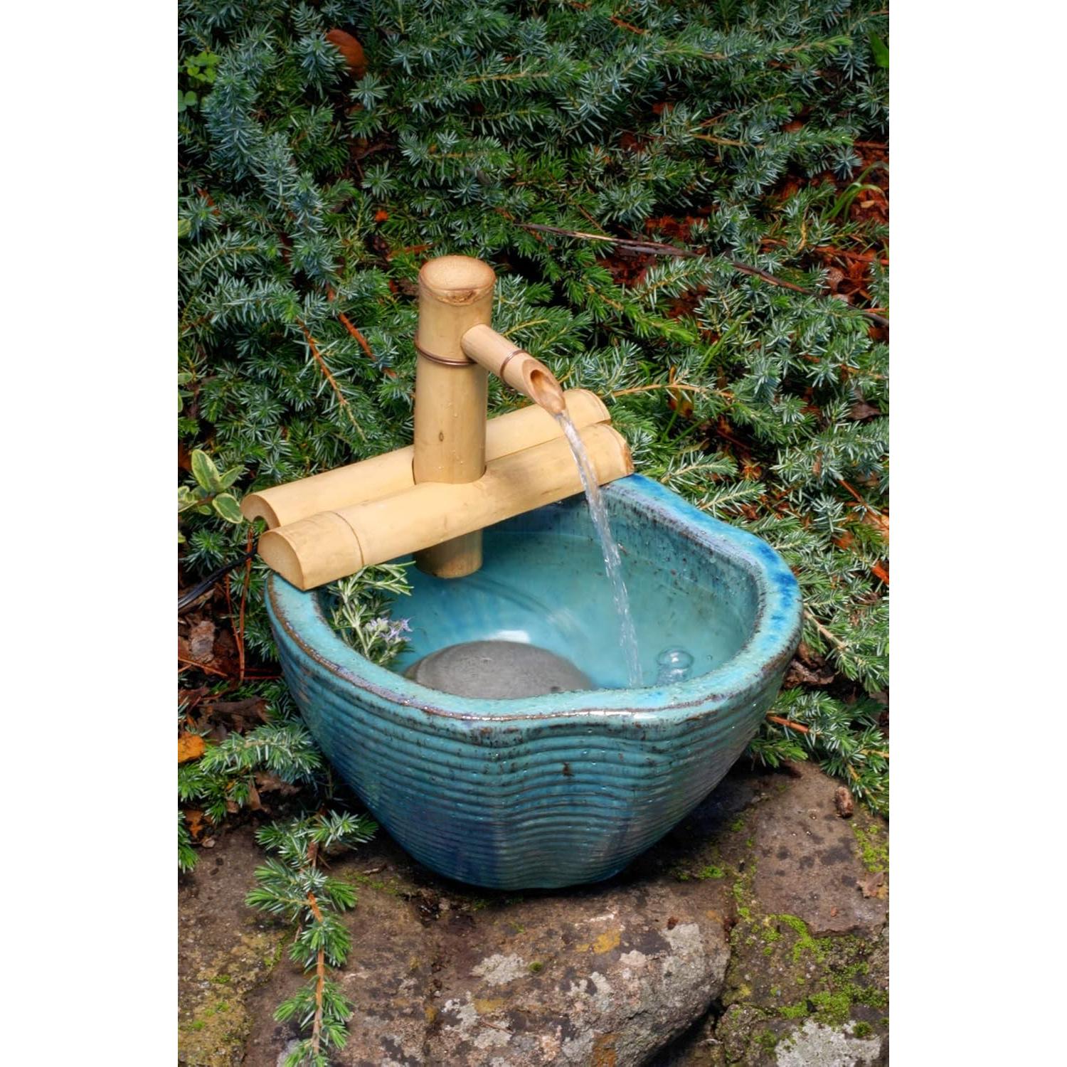 Fuente de Agua Zen Bamboo Accents 17.78 cm Ajustable Natural