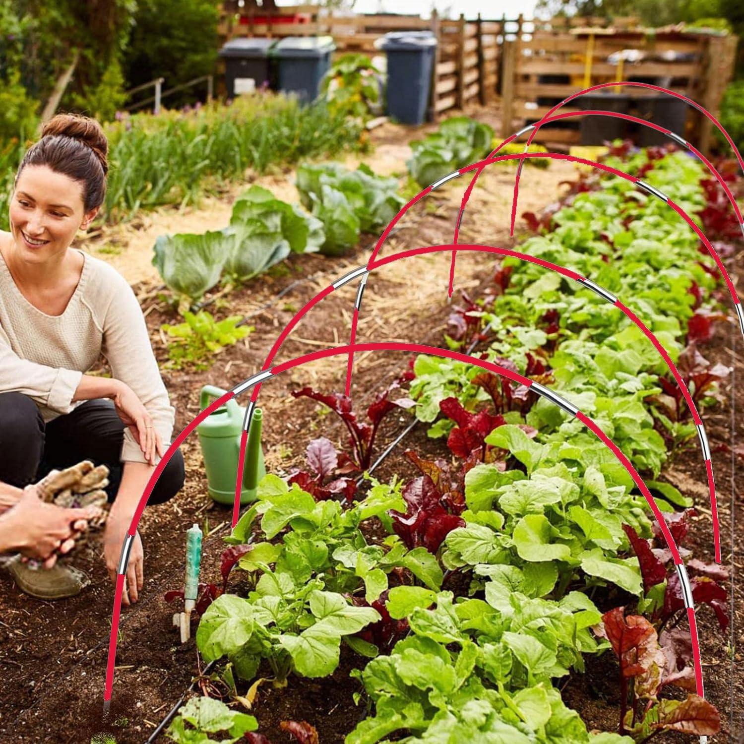 Barras de Tienda de Camping Fercery 36 Piezas 6.5mm Fibra de Vidrio