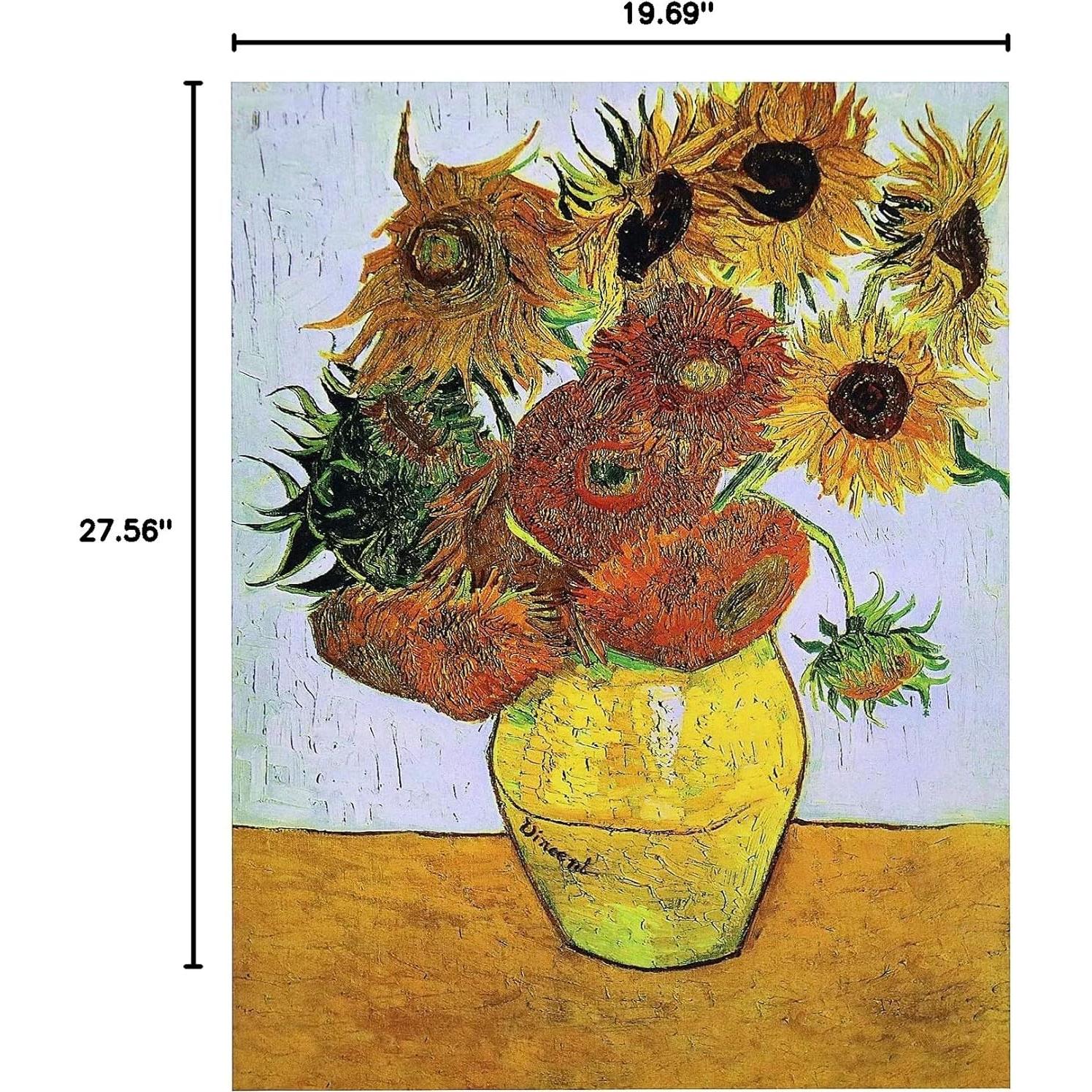 Rompecabezas Moruska Girasoles Van Gogh 1000 Piezas 70x50cm