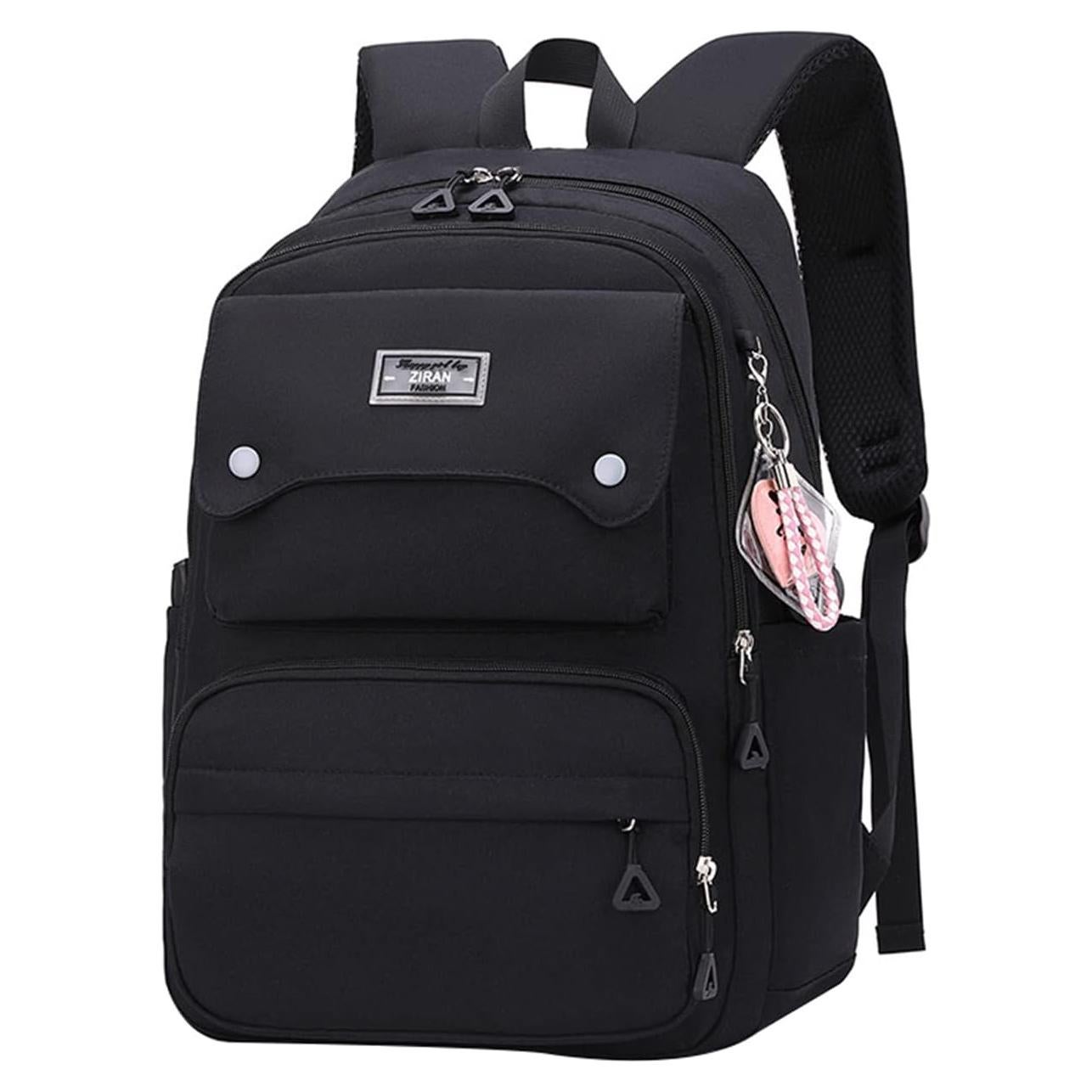 Mochila Escolar Casual JiaYou para Niñas 26L Negra