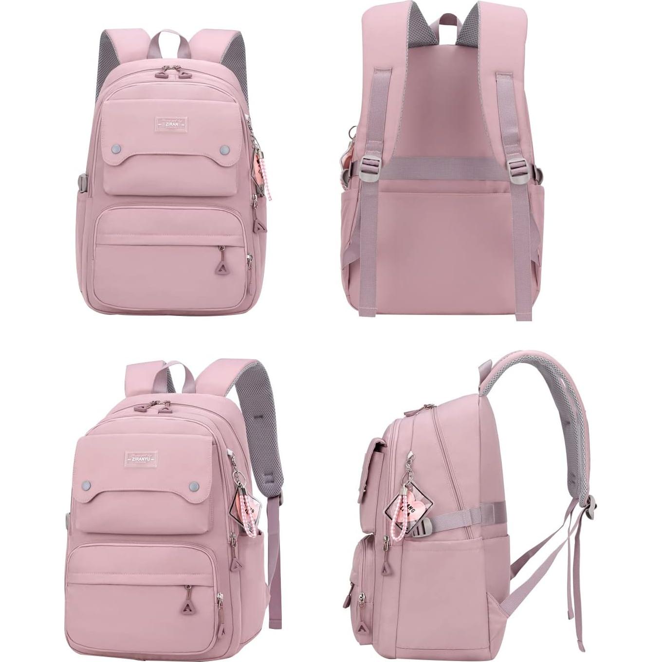 Mochila Escolar Casual JiaYou para Niñas 26L Negra