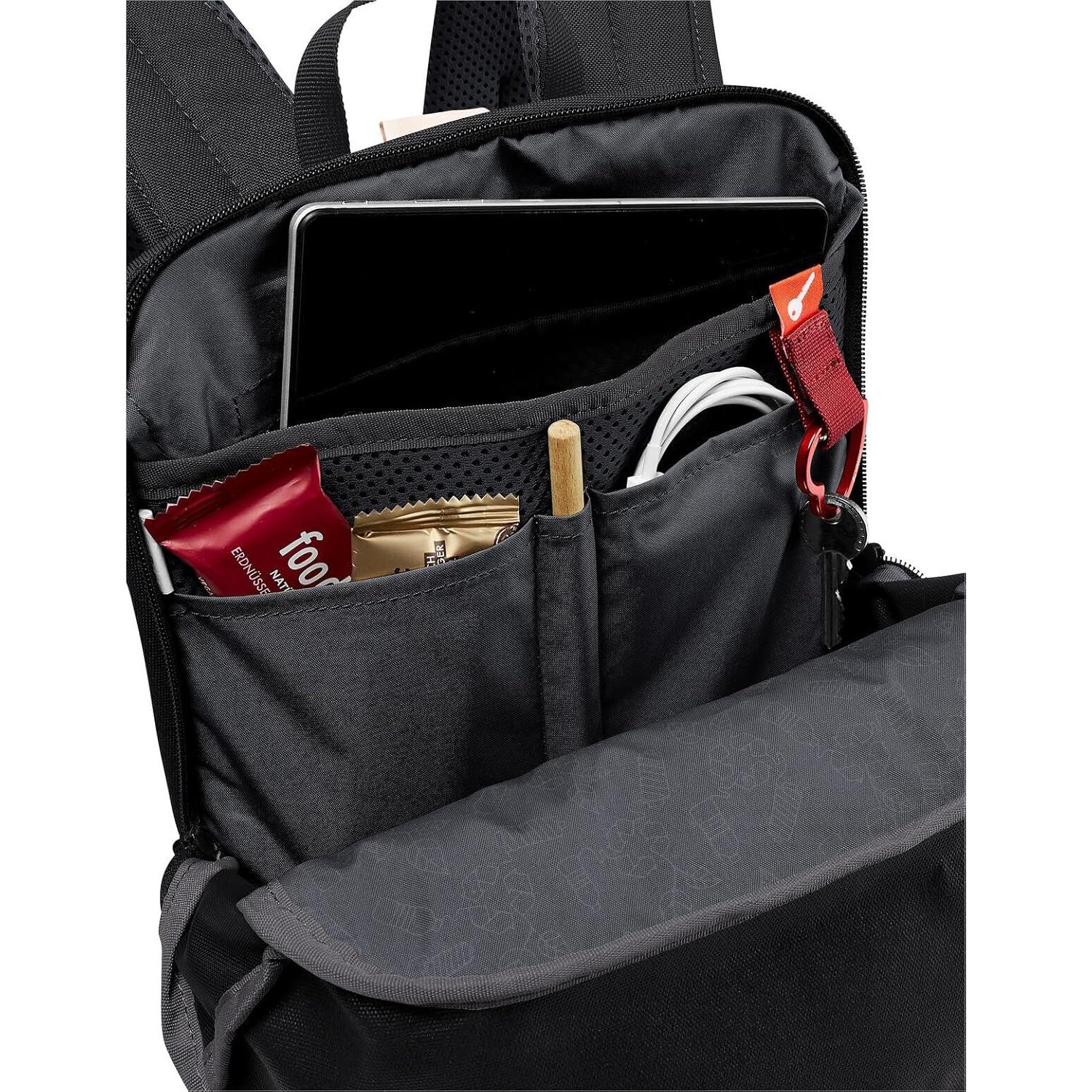 Mochila de Día VAUDE Coreway Negra 10L con Cojín de Asiento