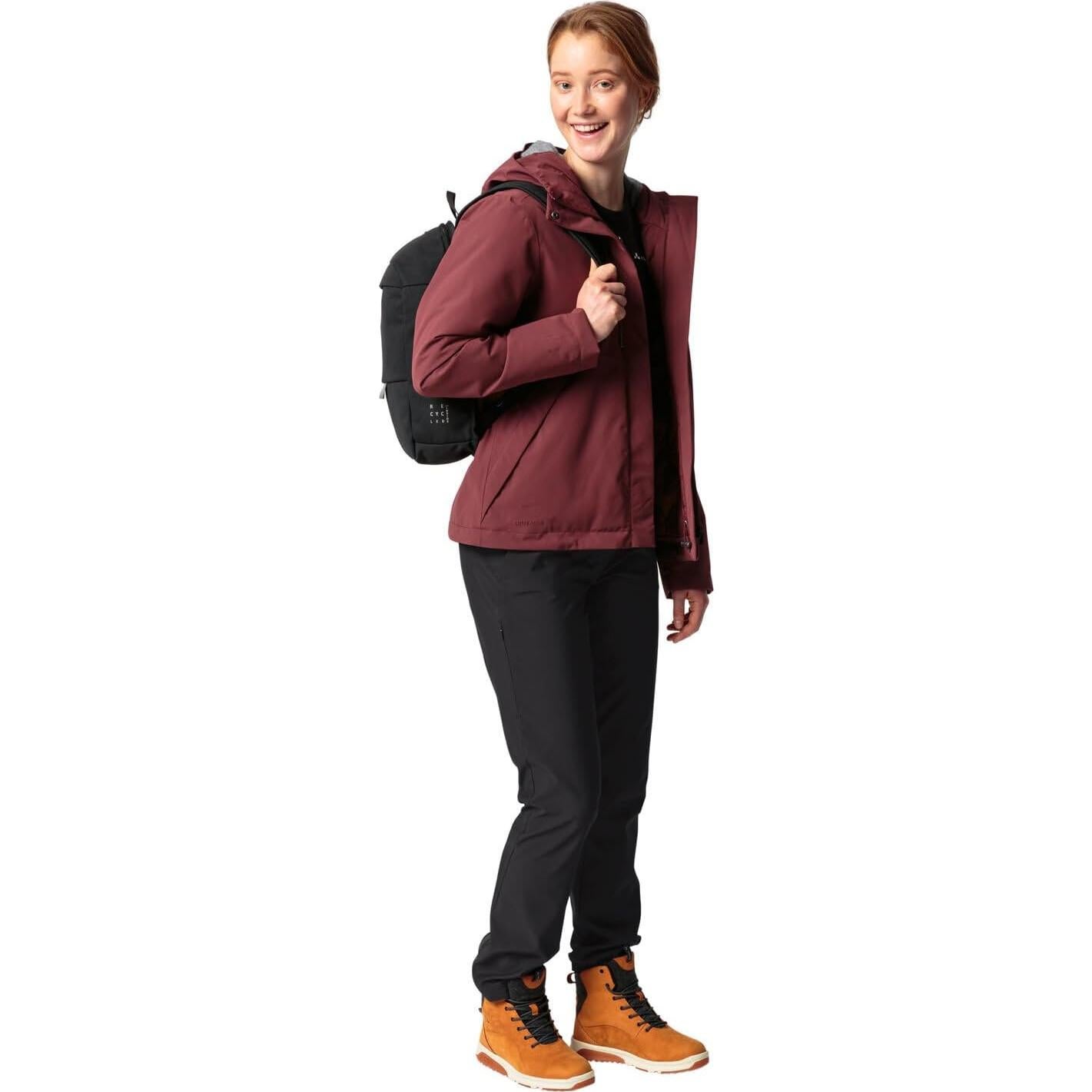 Mochila de Día VAUDE Coreway Negra 10L con Cojín de Asiento