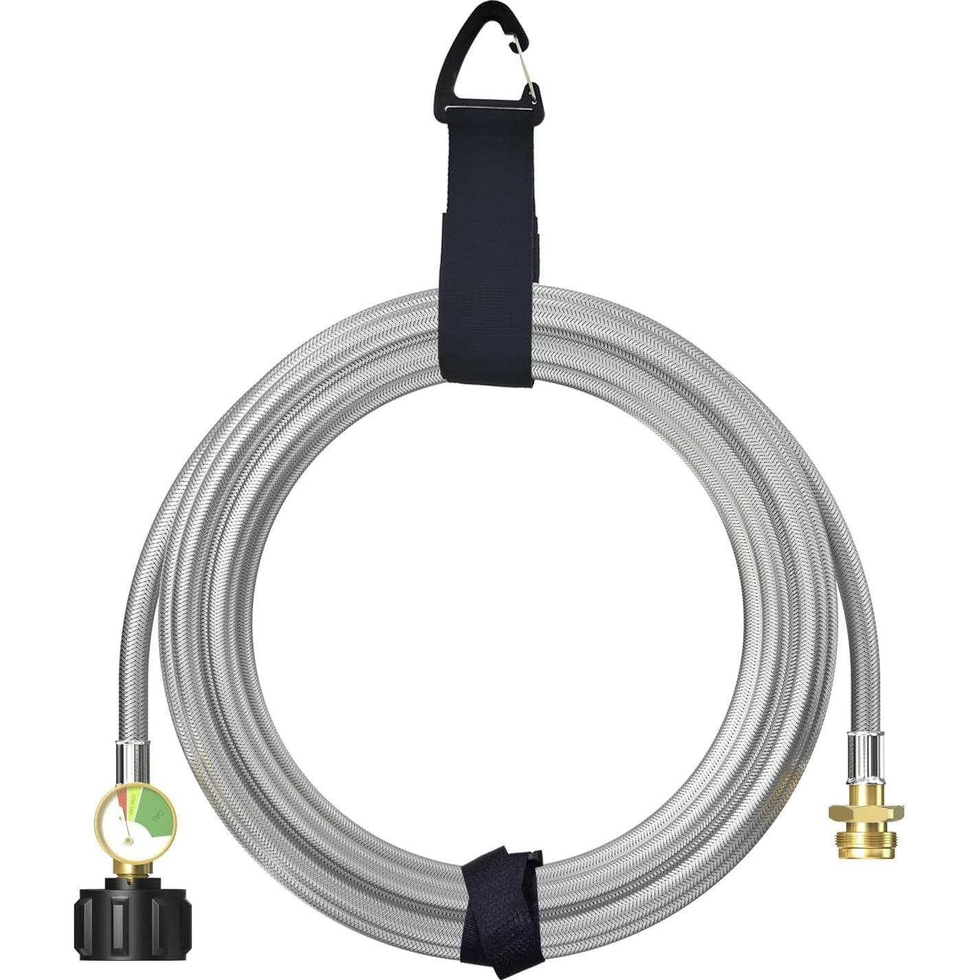 Adaptador de Manguera de Propano 12FT NQN con Medidor