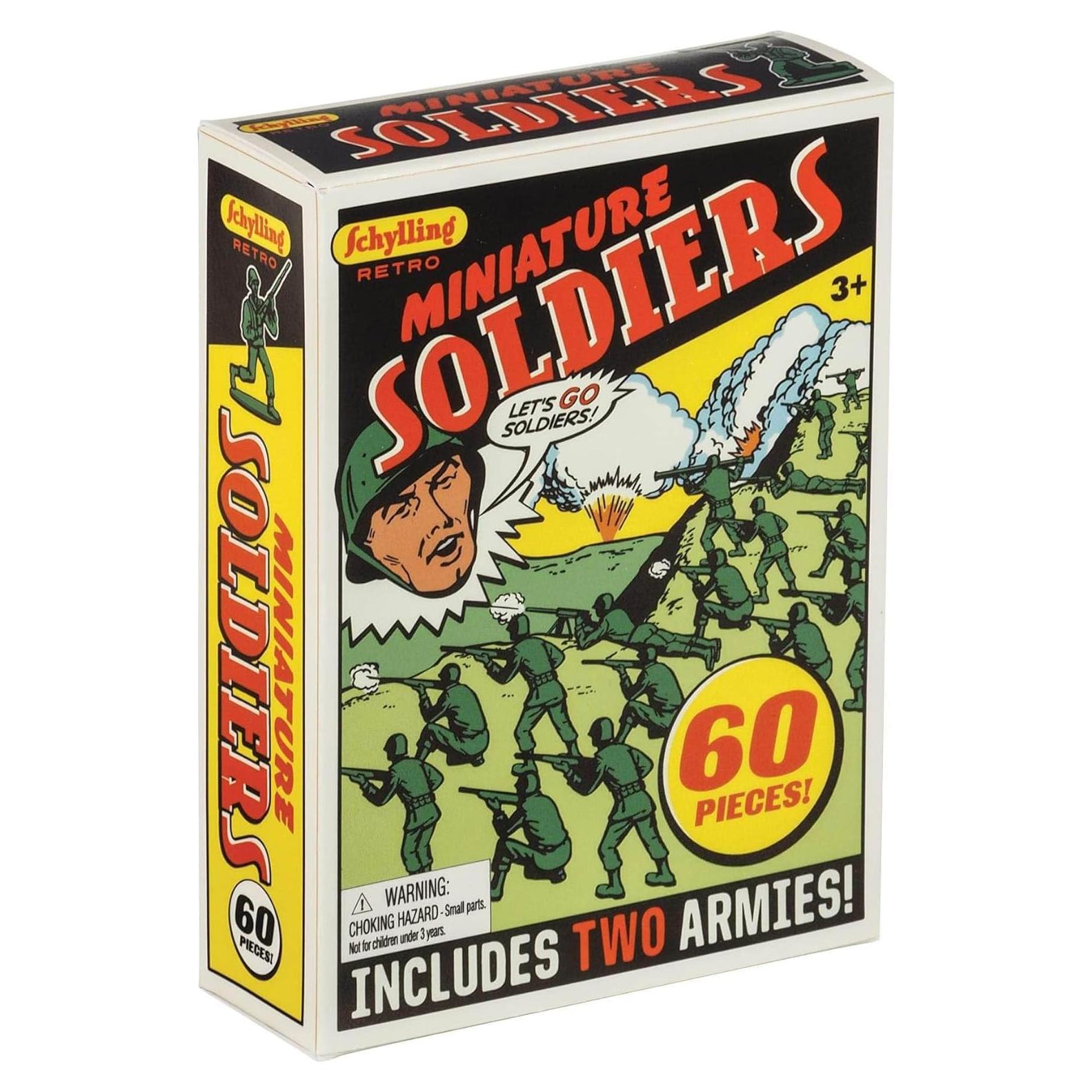 Soldados Mini Retro Schylling 60 Piezas 15x11cm
