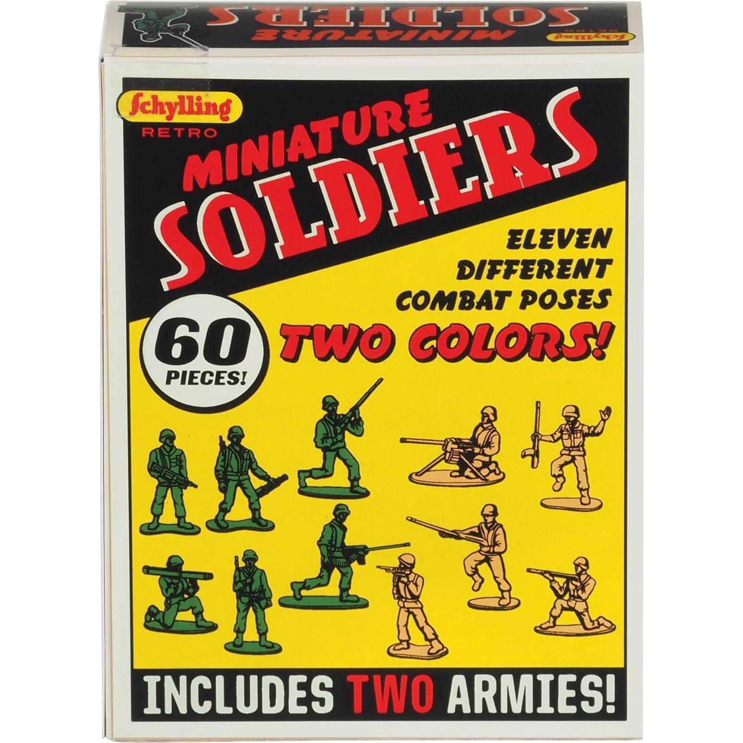 Soldados Mini Retro Schylling 60 Piezas 15x11cm