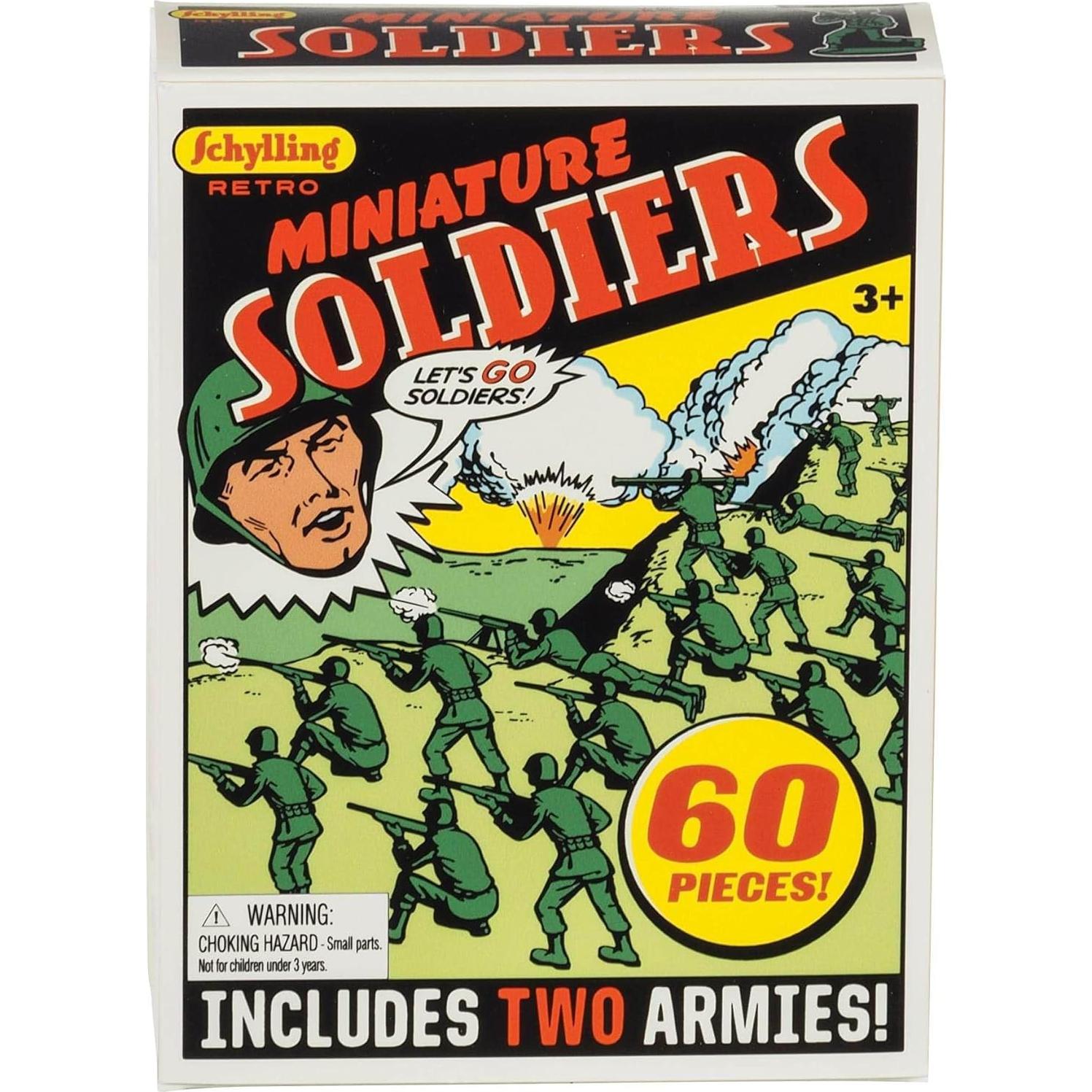 Soldados Mini Retro Schylling 60 Piezas 15x11cm