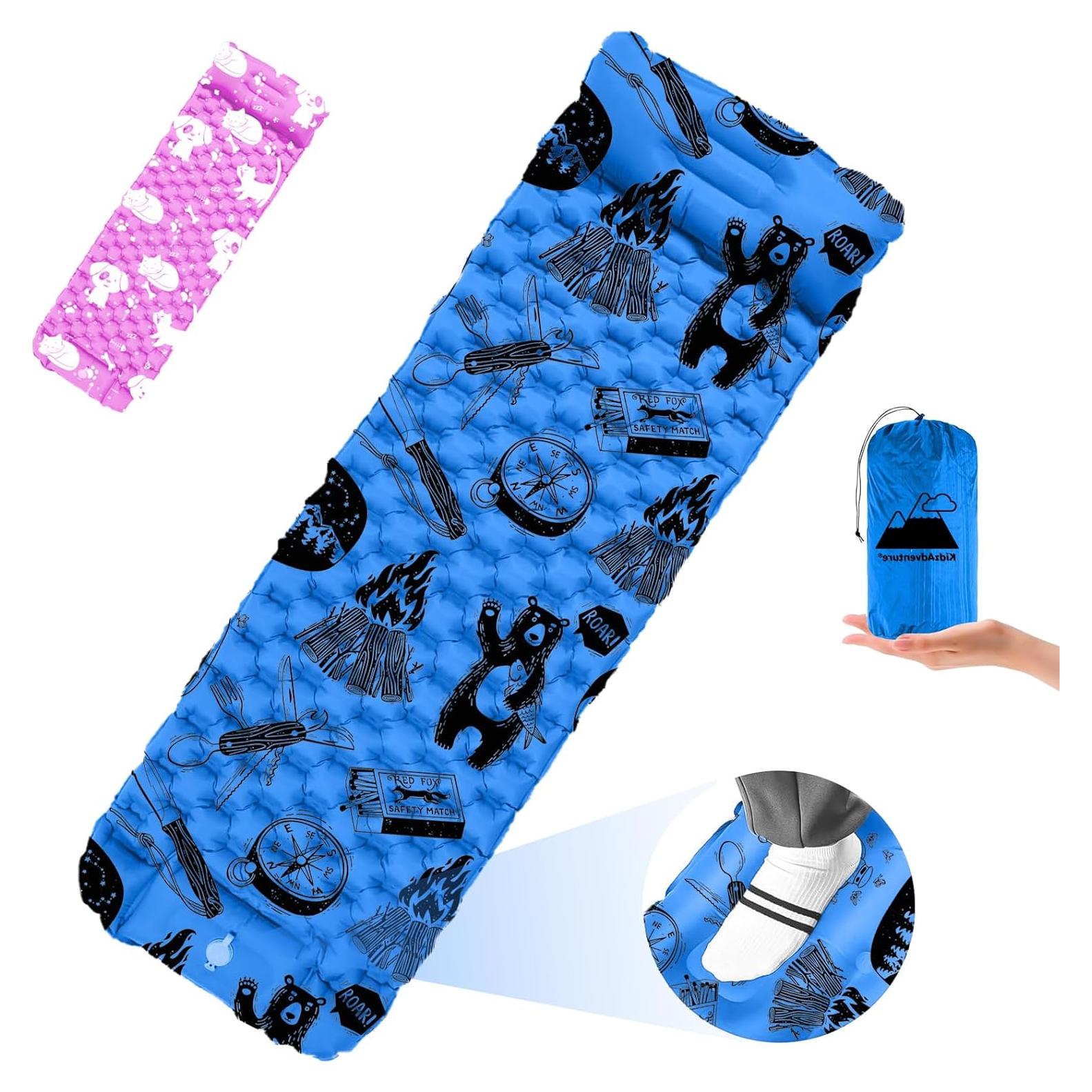 Colchón Inflable KidzAdventure 1.65m con Bomba y Almohada