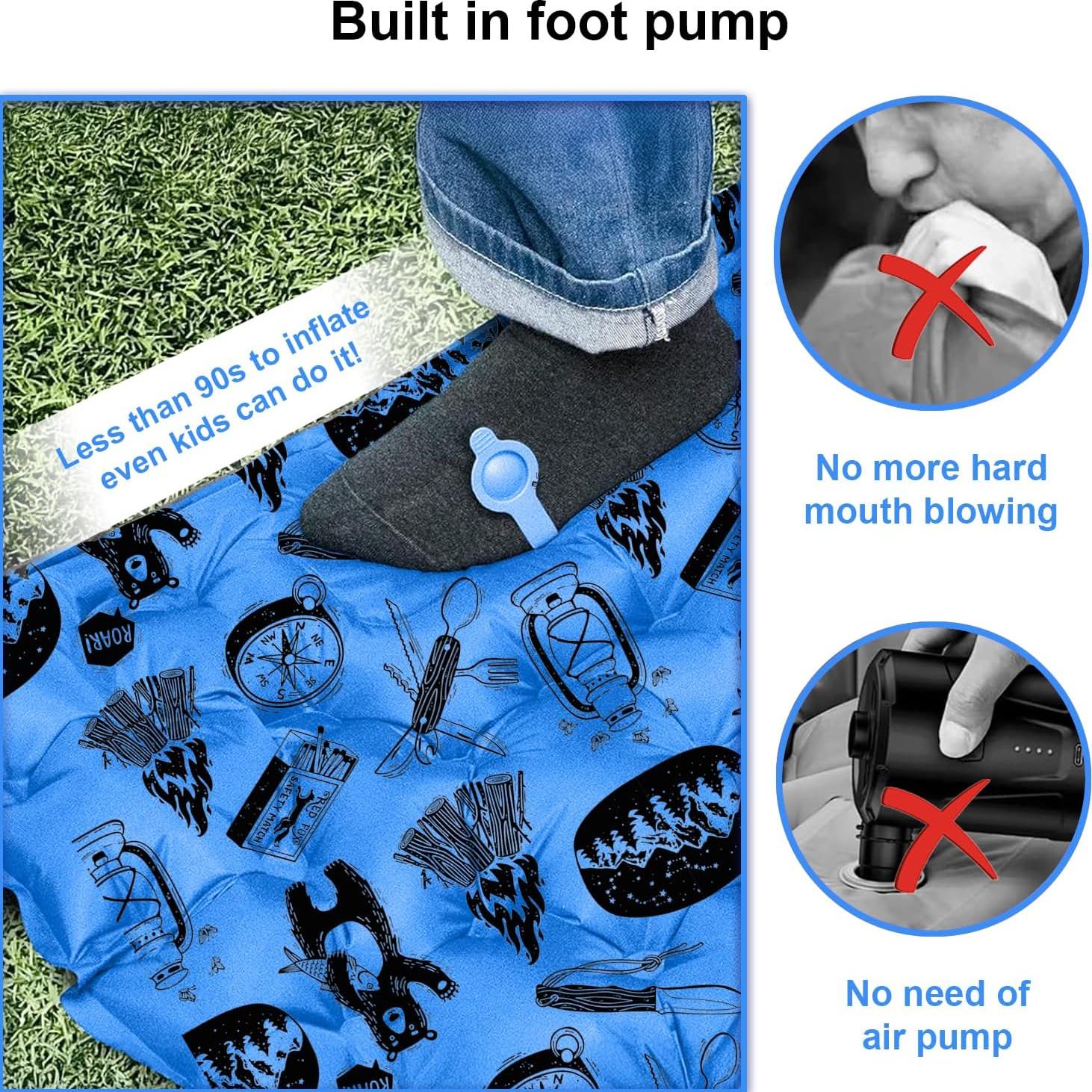 Colchón Inflable KidzAdventure 1.65m con Bomba y Almohada