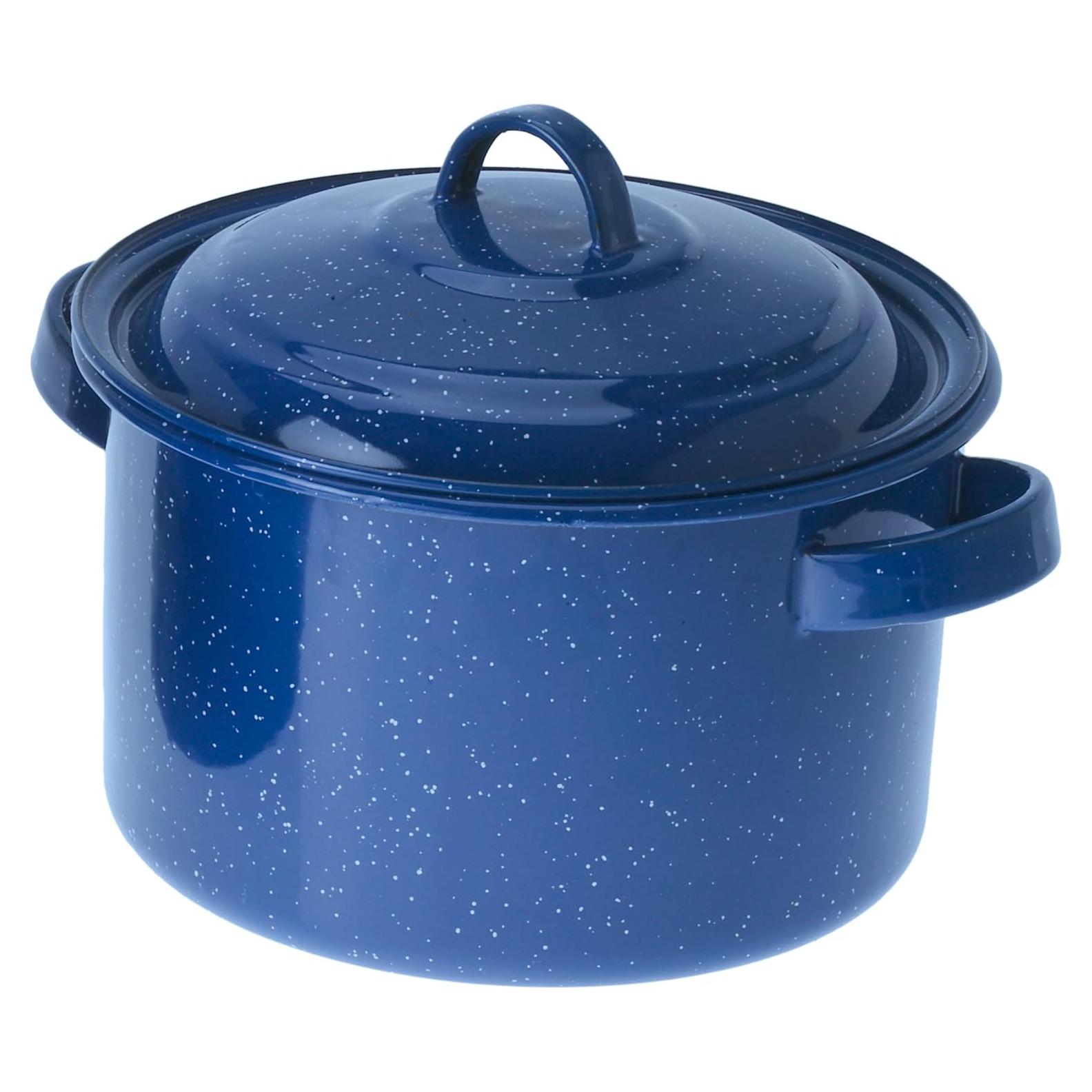 Olla de Esmalte GSI Outdoors 18626 4 Qt Azul para Cocina al Aire Libre