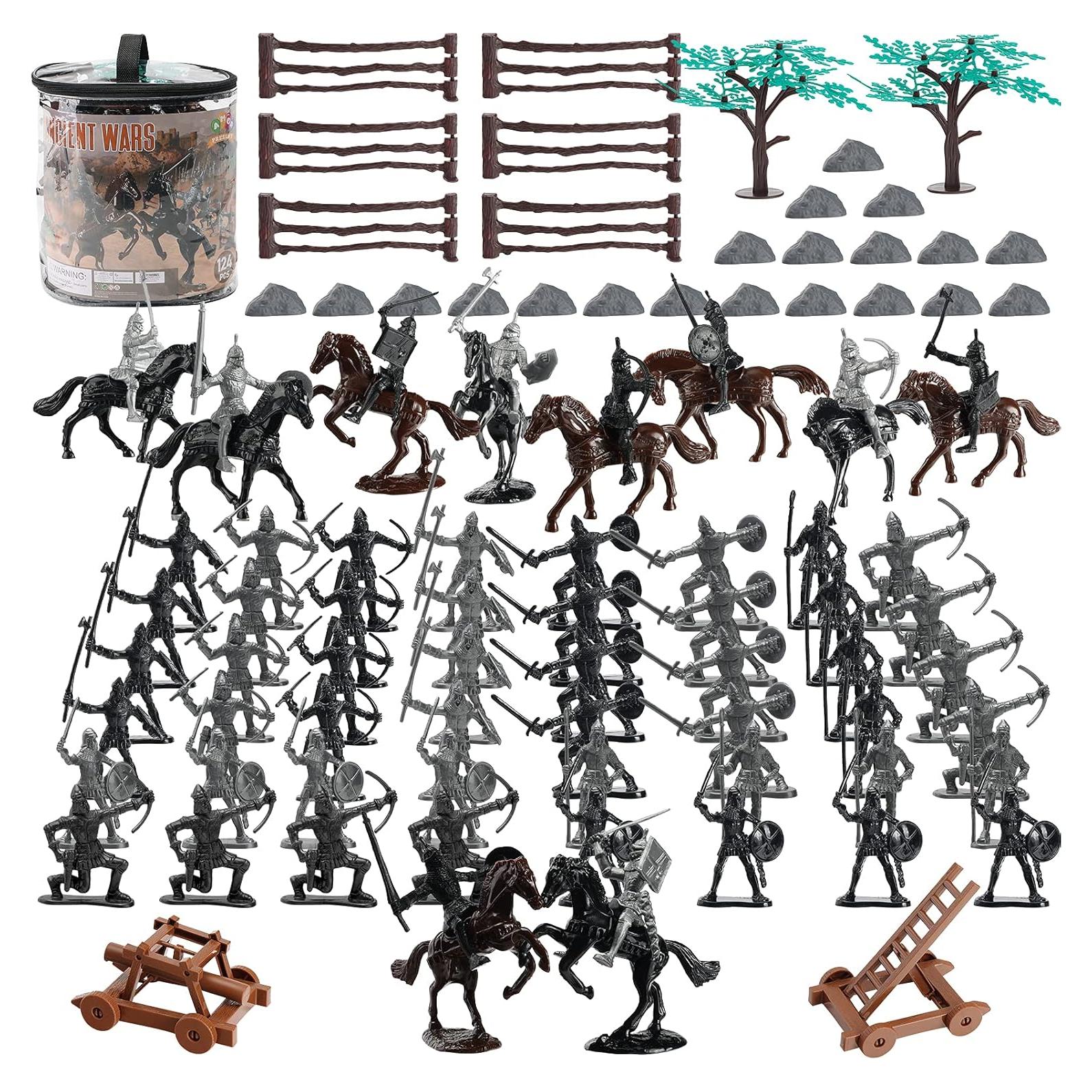 Figuras de Acción Caballeros Medievales AMOR PRESENT 24 Piezas