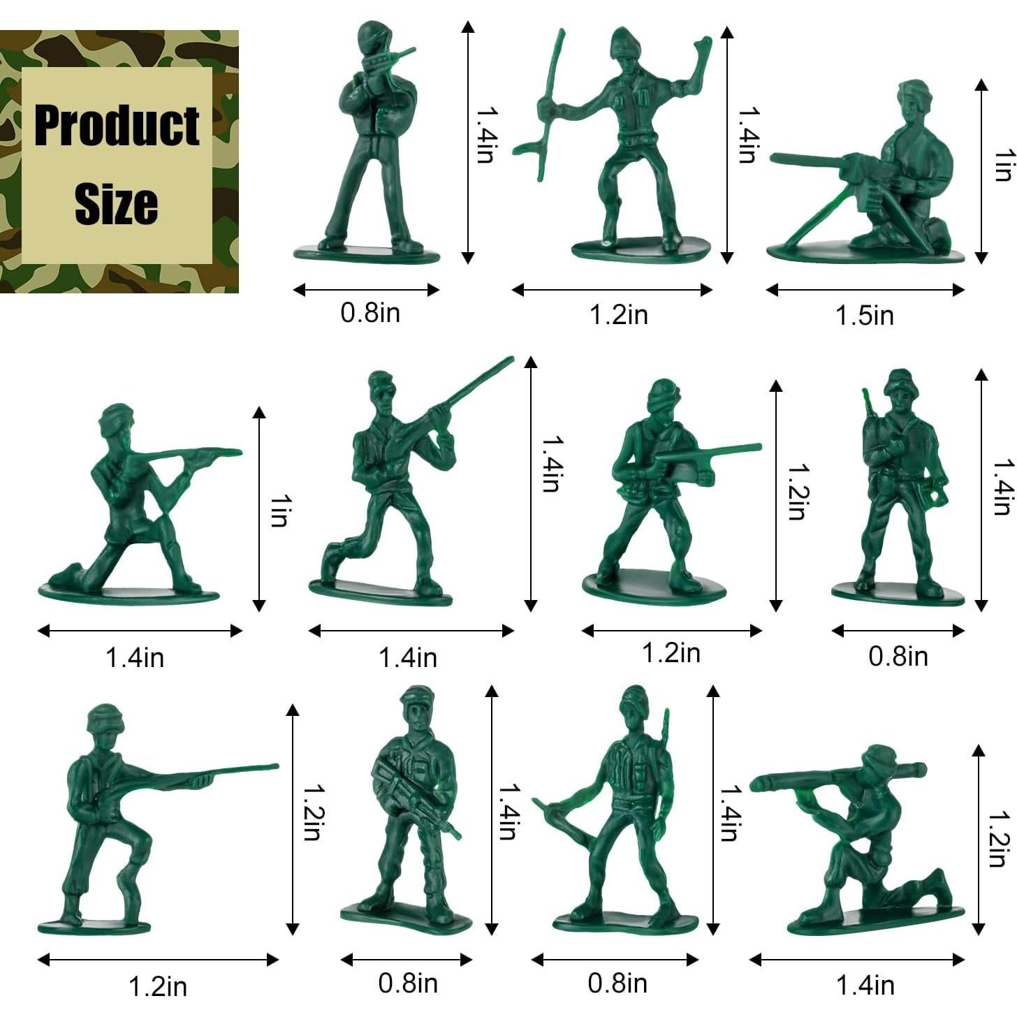 100 Figuras de Acción Soldados Ejército GCTWFYK Juguetes