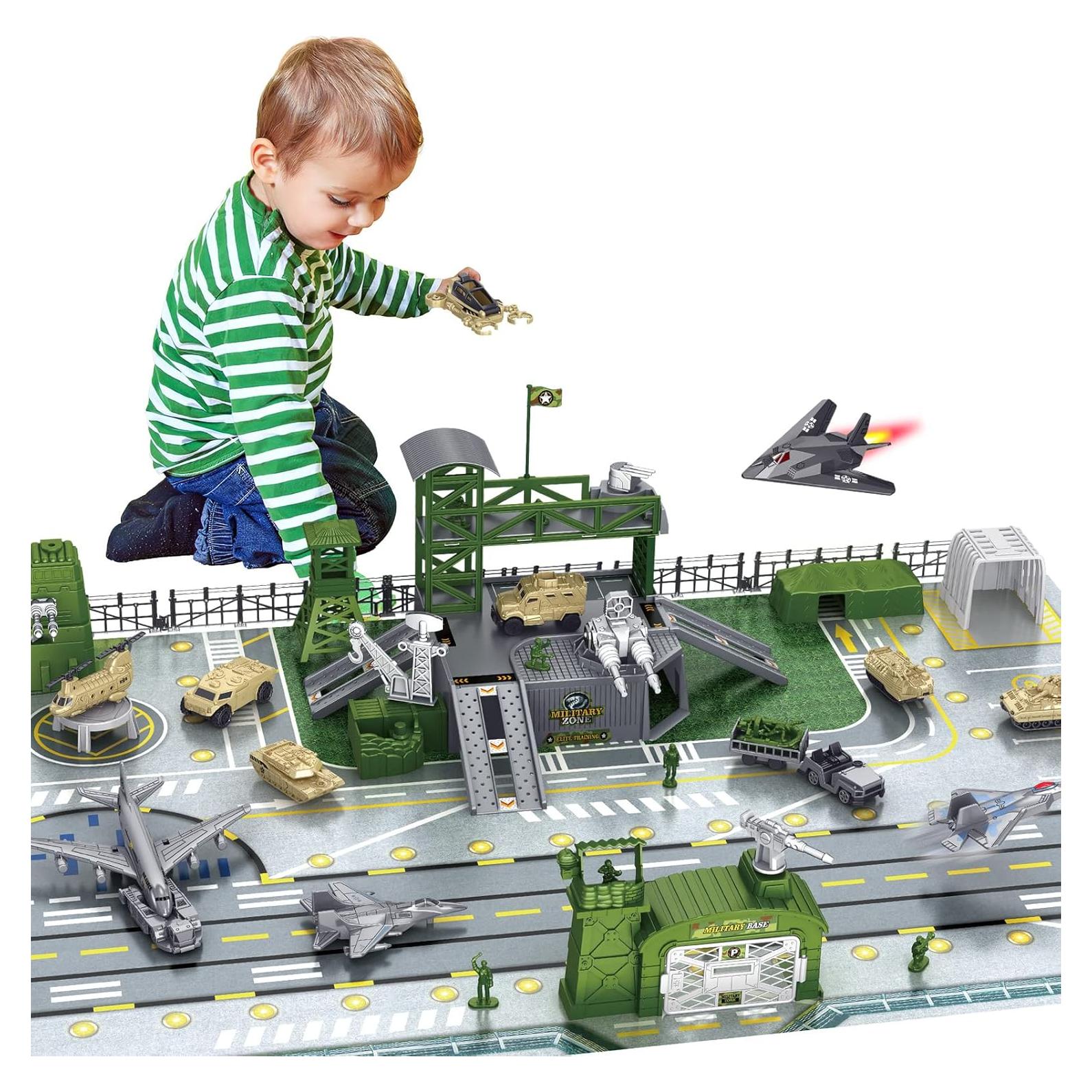 Juego de Base Militar de deAO con 38 Accesorios y Mapa