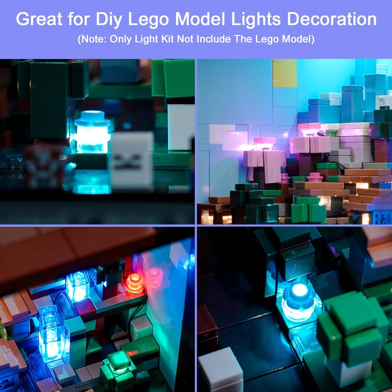 Kit de Luz LED Hilighting para Lego Minecraft 21265 - Fácil Instalación