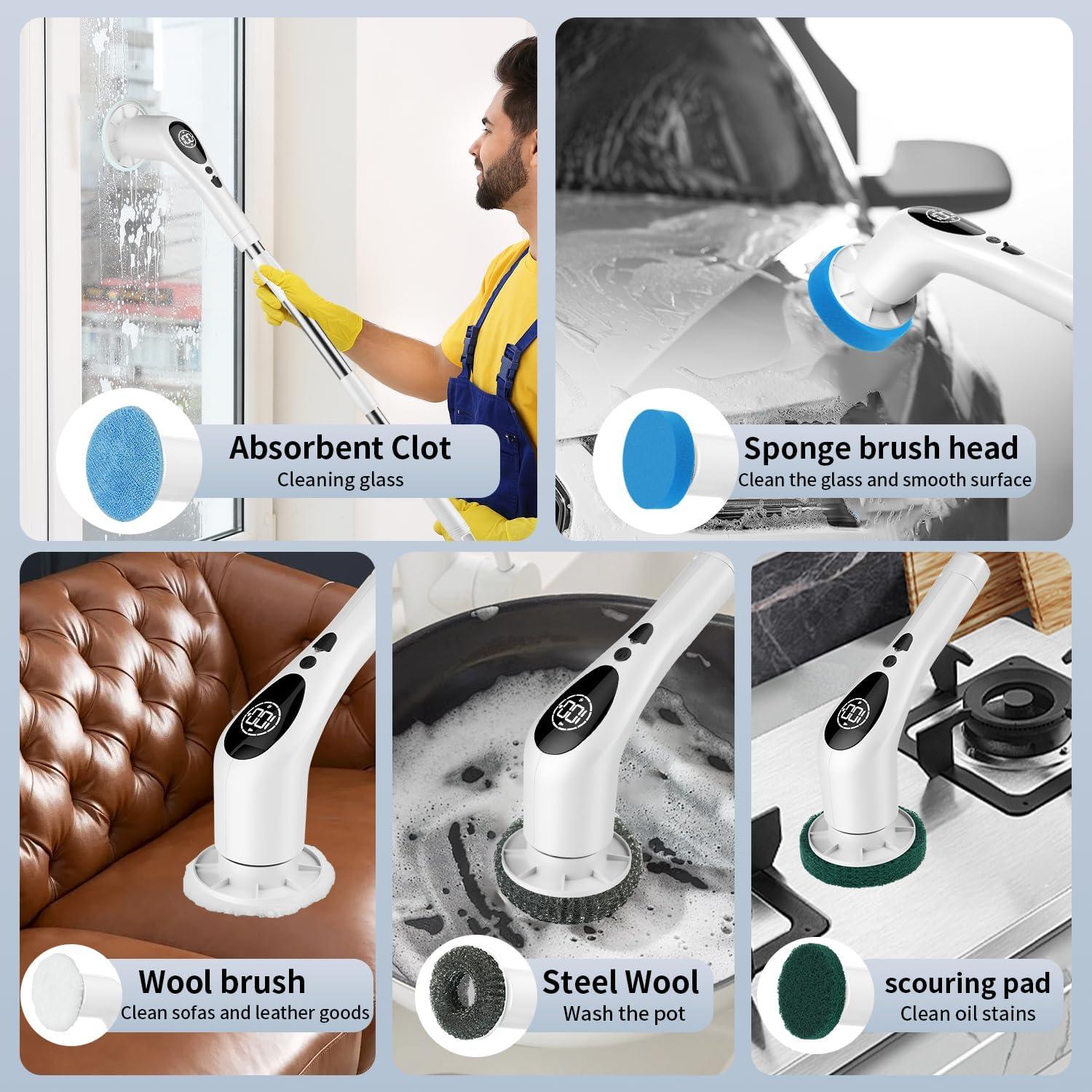 Cepillo de Limpieza Eléctrico Inalámbrico CenGoes TD-8136