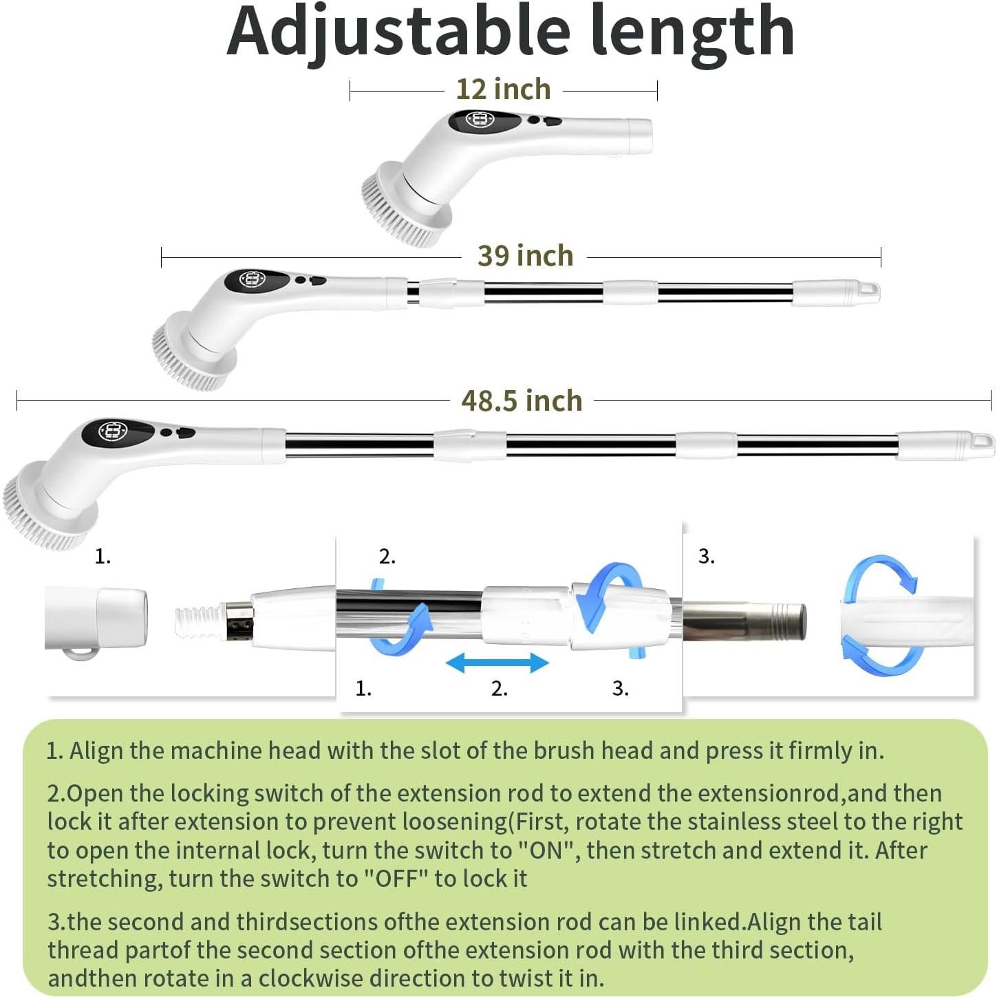 Cepillo de Limpieza Eléctrico Inalámbrico CenGoes TD-8136