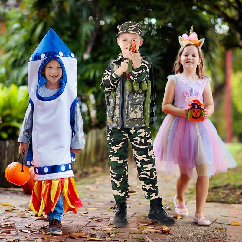 Disfraz Militar Infantil Chaleco Táctico Soldado 2T-4T