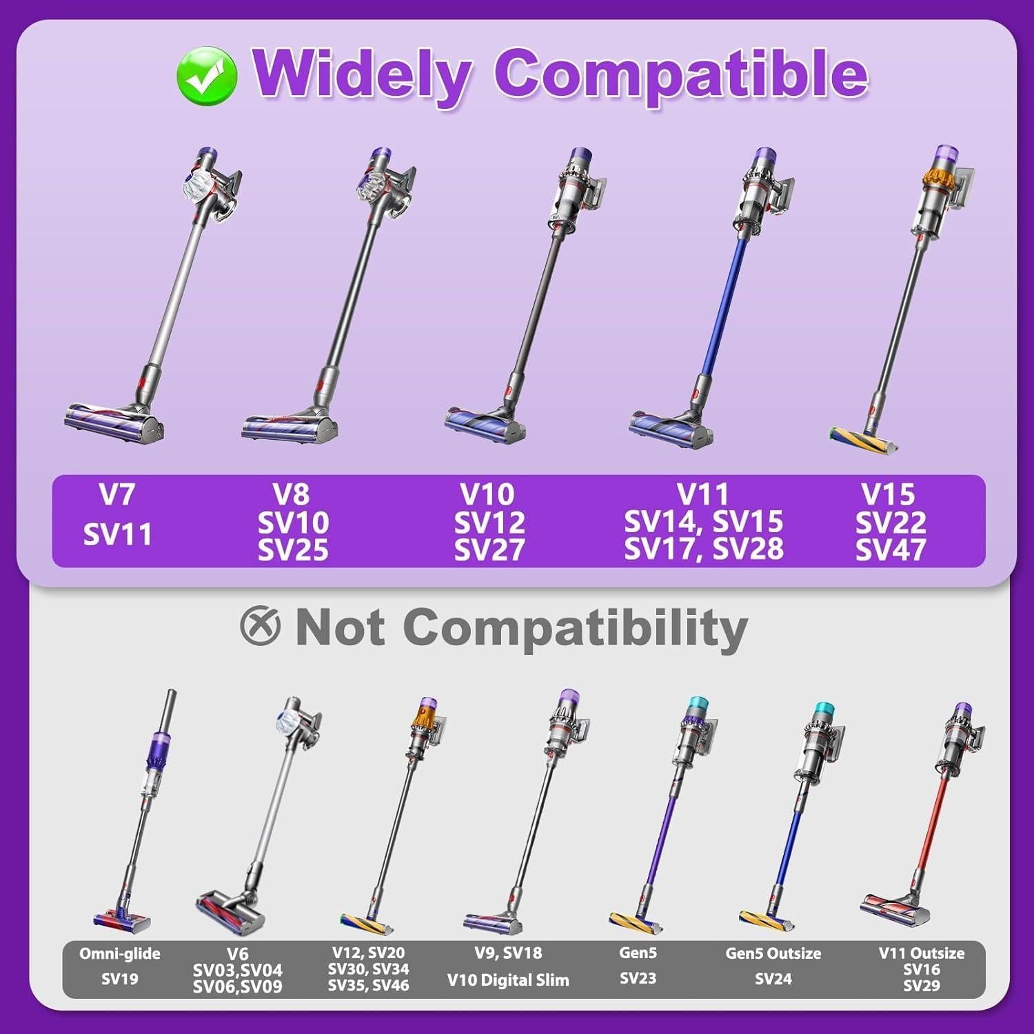 Cabezal de Limpieza Suave Lemige para Aspiradoras Dyson V7 V8 V10 V11 V15