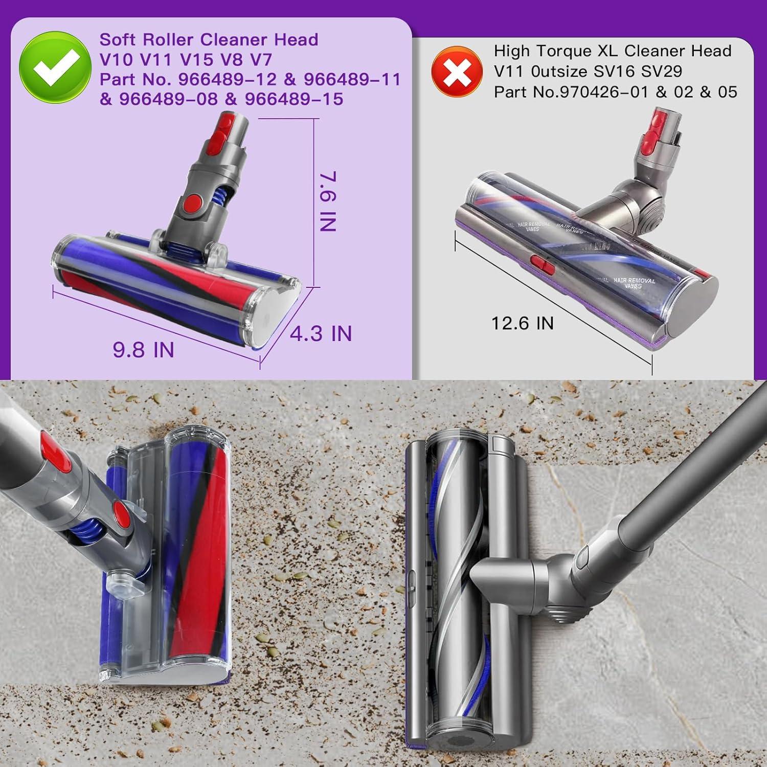 Cabezal de Limpieza Suave Lemige para Aspiradoras Dyson V7 V8 V10 V11 V15