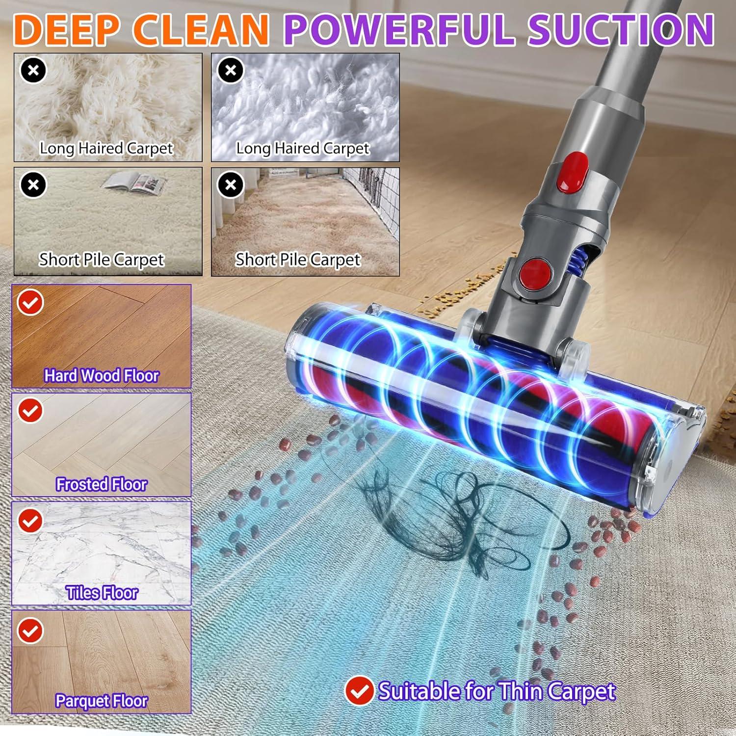 Cabezal de Limpieza Suave Lemige para Aspiradoras Dyson V7 V8 V10 V11 V15