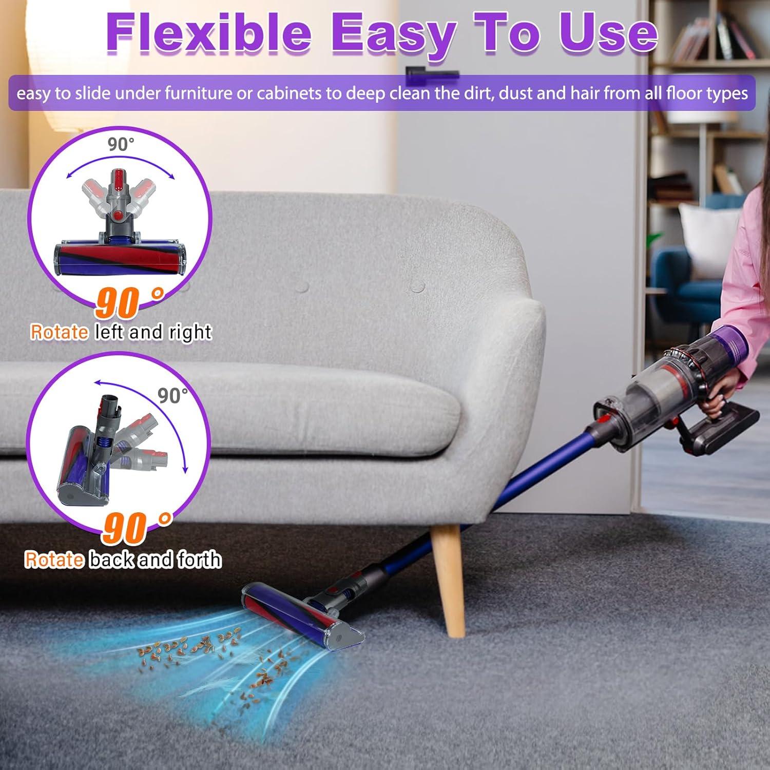 Cabezal de Limpieza Suave Lemige para Aspiradoras Dyson V7 V8 V10 V11 V15