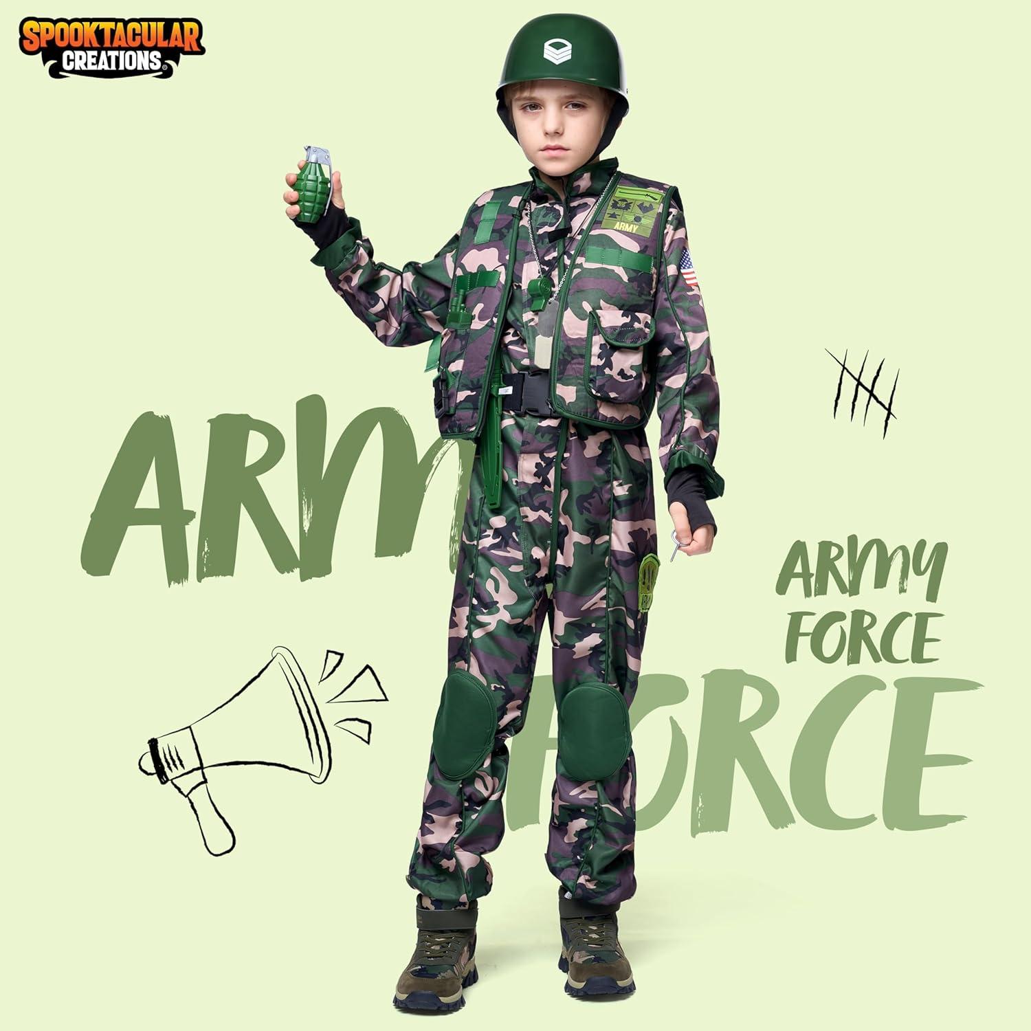 Disfraz Militar Infantil Camuflado Joyin para Halloween