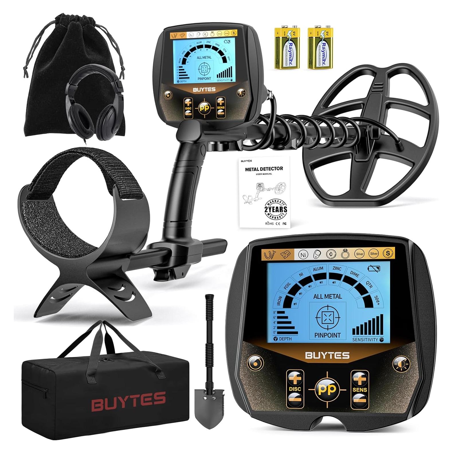Detector de Metales Buytes Profesional 33 cm Impermeable