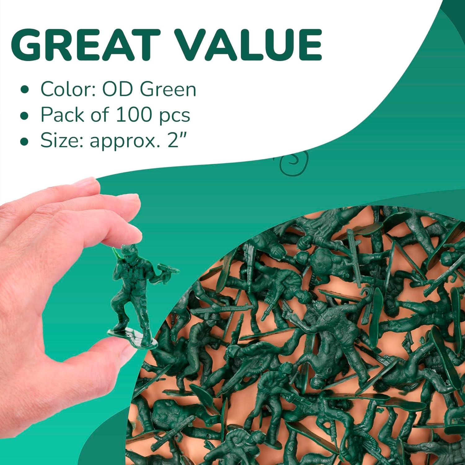 Figuras de Acción Soldados Entervending - 100 Pcs 5 cm