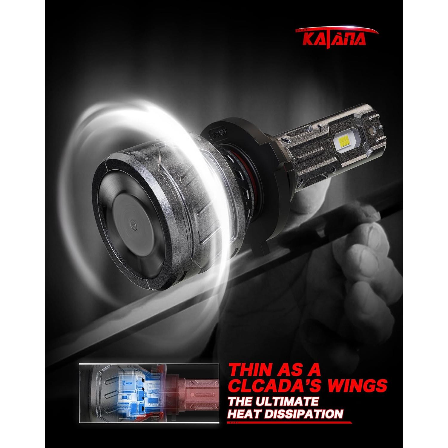 Bombillas de Luz de Niebla KATANA 9005 HB3 400% Brillo 6500K