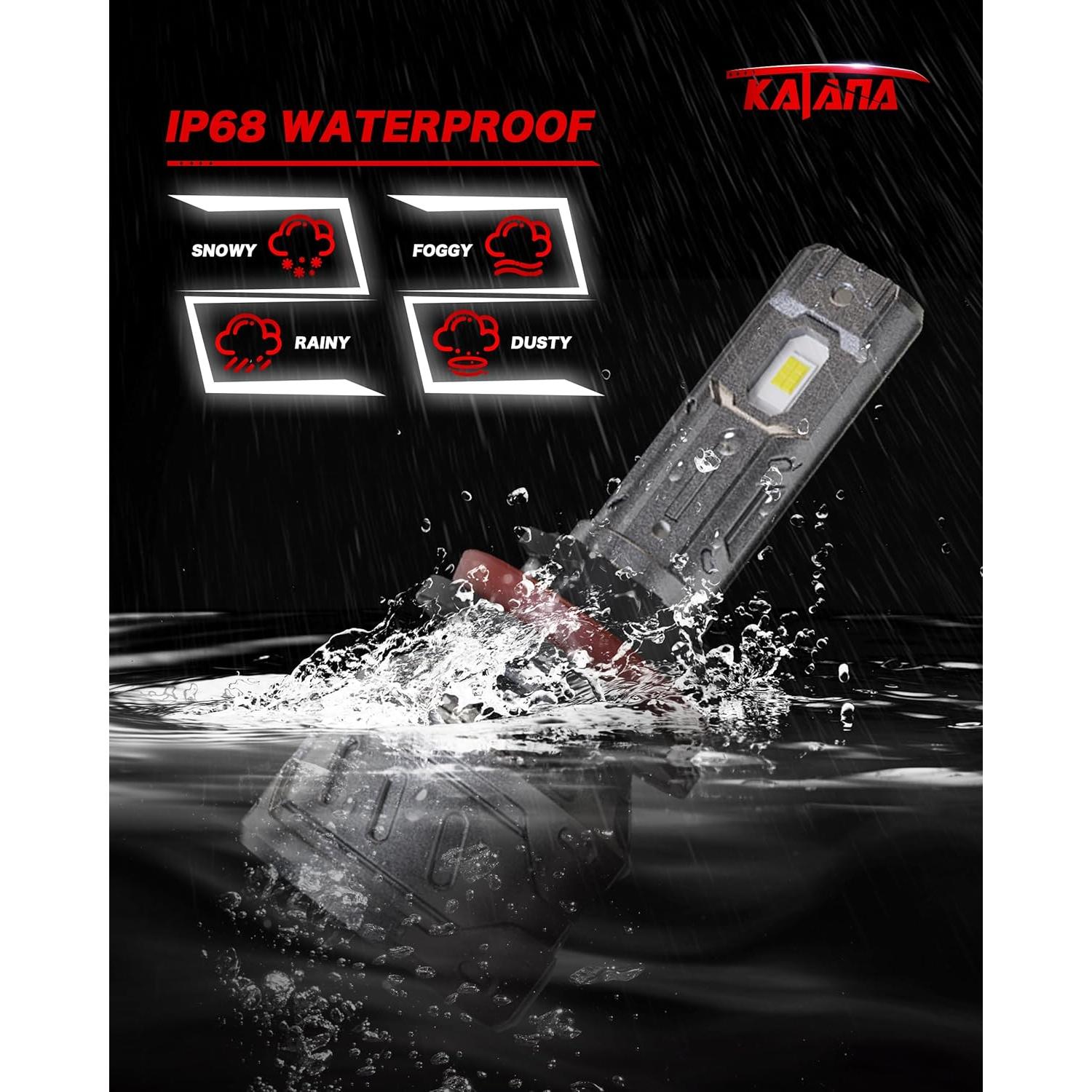 Bombilla de Niebla KATANA H11 70W 16000LM 6500K Plug and Play