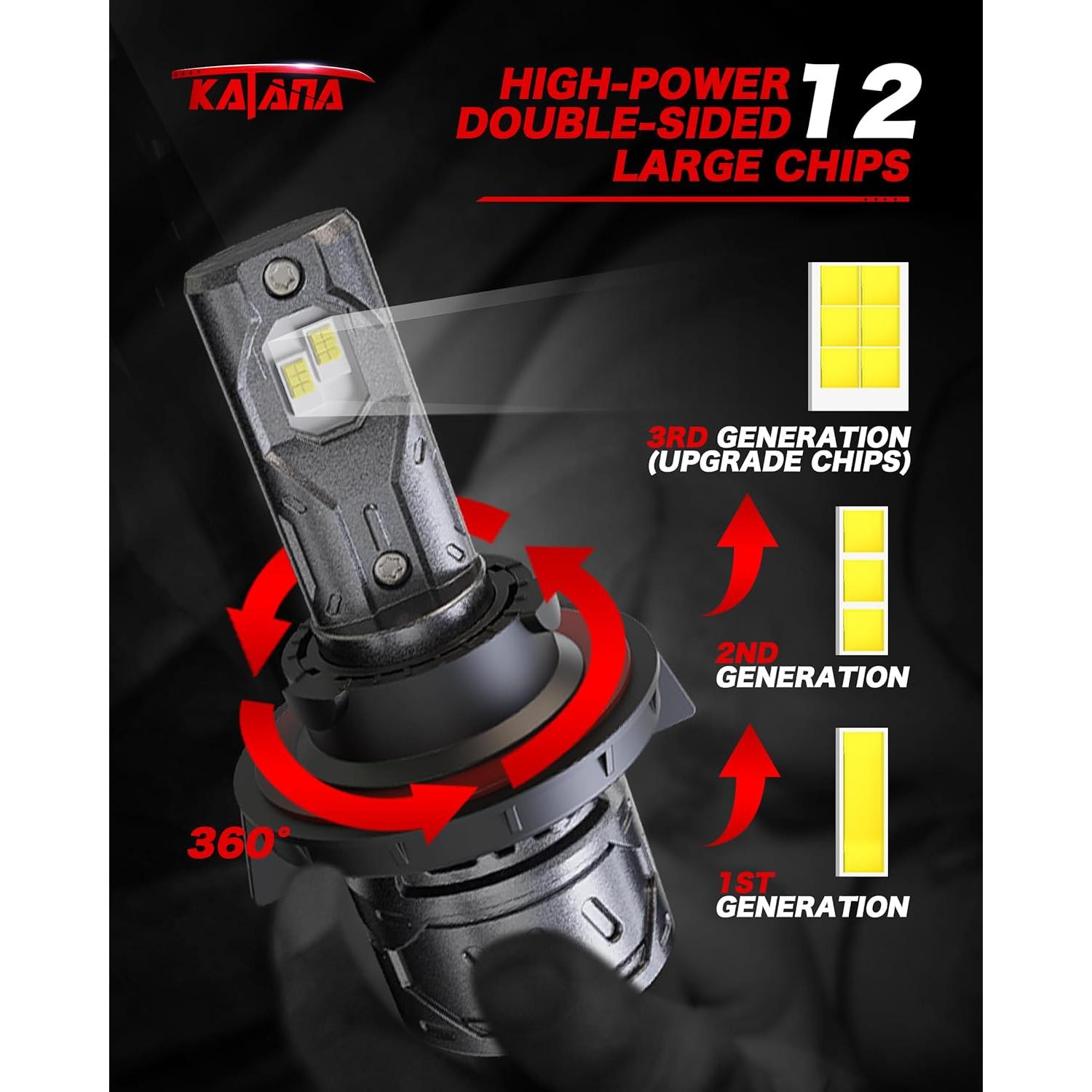 Bombilla de Niebla KATANA H13 70W 16000 Lúmenes 6500K