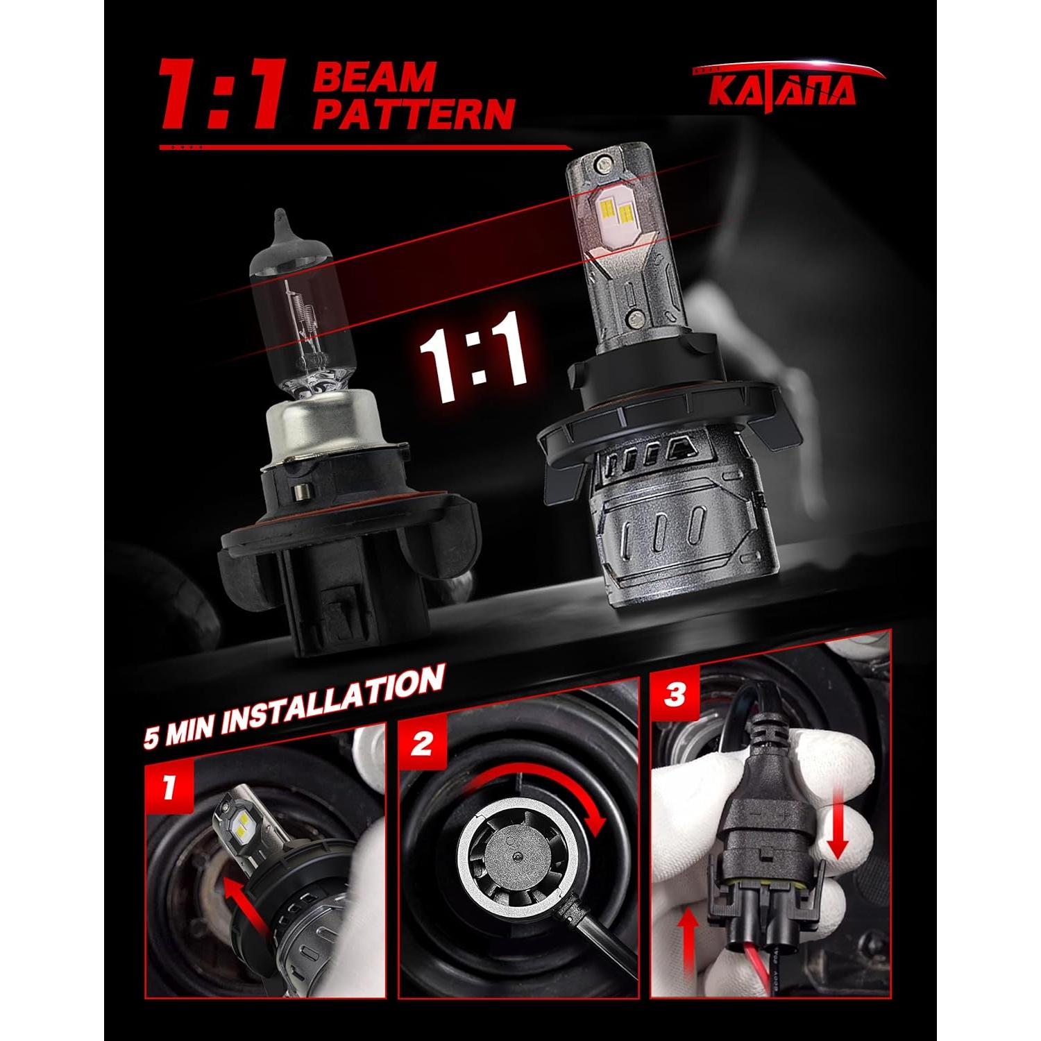 Bombilla de Niebla KATANA H13 70W 16000 Lúmenes 6500K