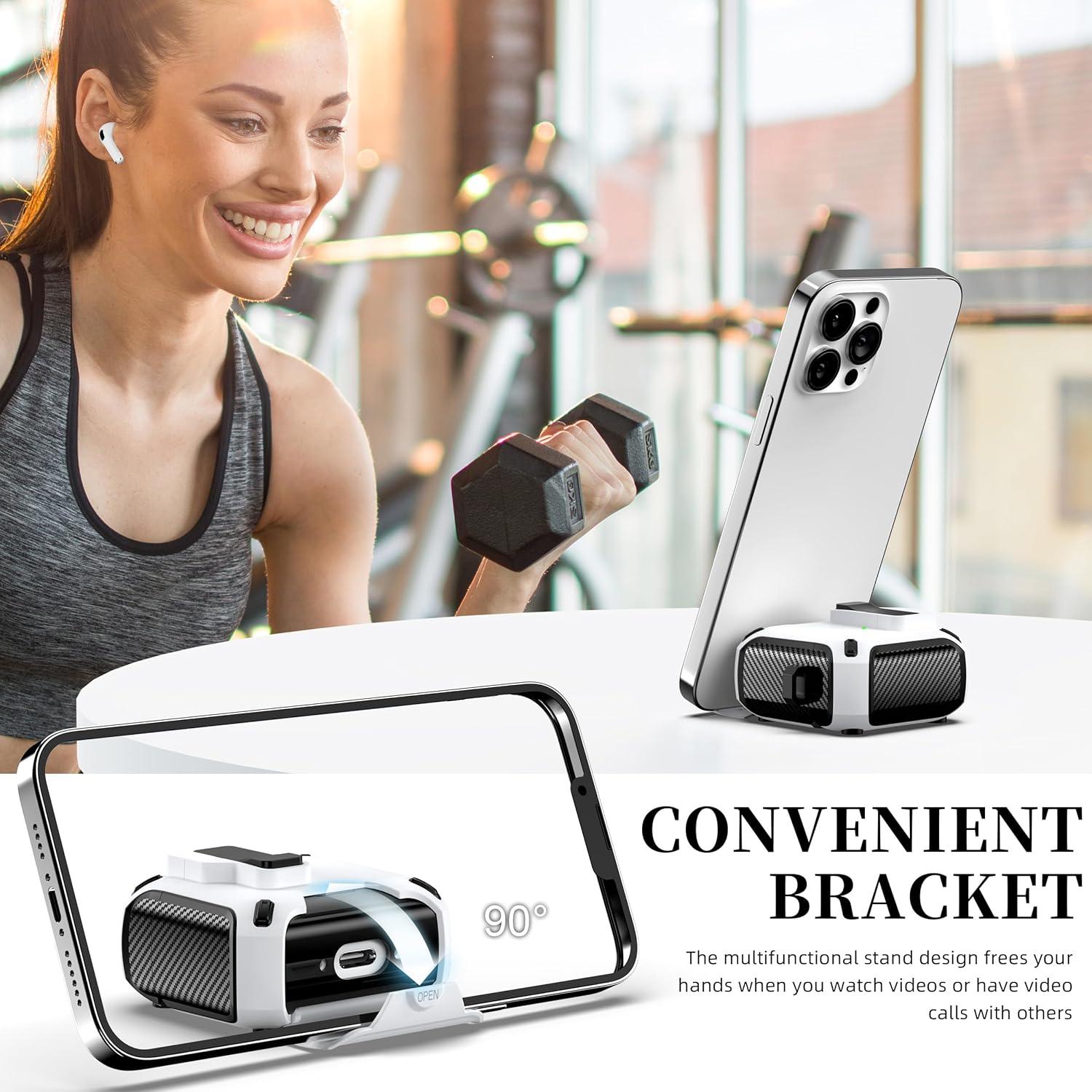 Funda para AirPods 4ta Gen MHYALUDO MagSafe Negro/Blanco