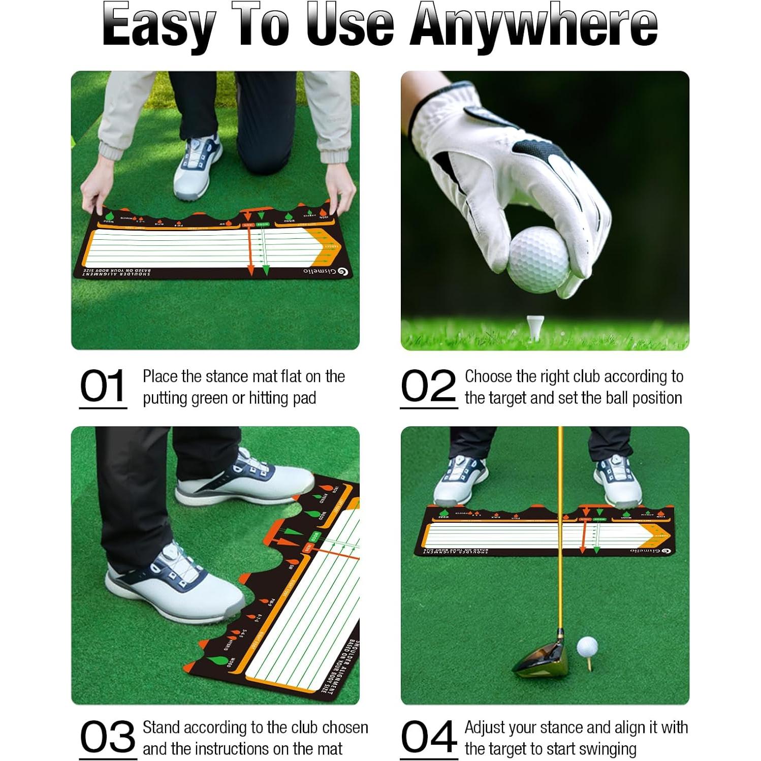 Alfombra de Entrenamiento de Golf Gismelio Lx-01A Plegable