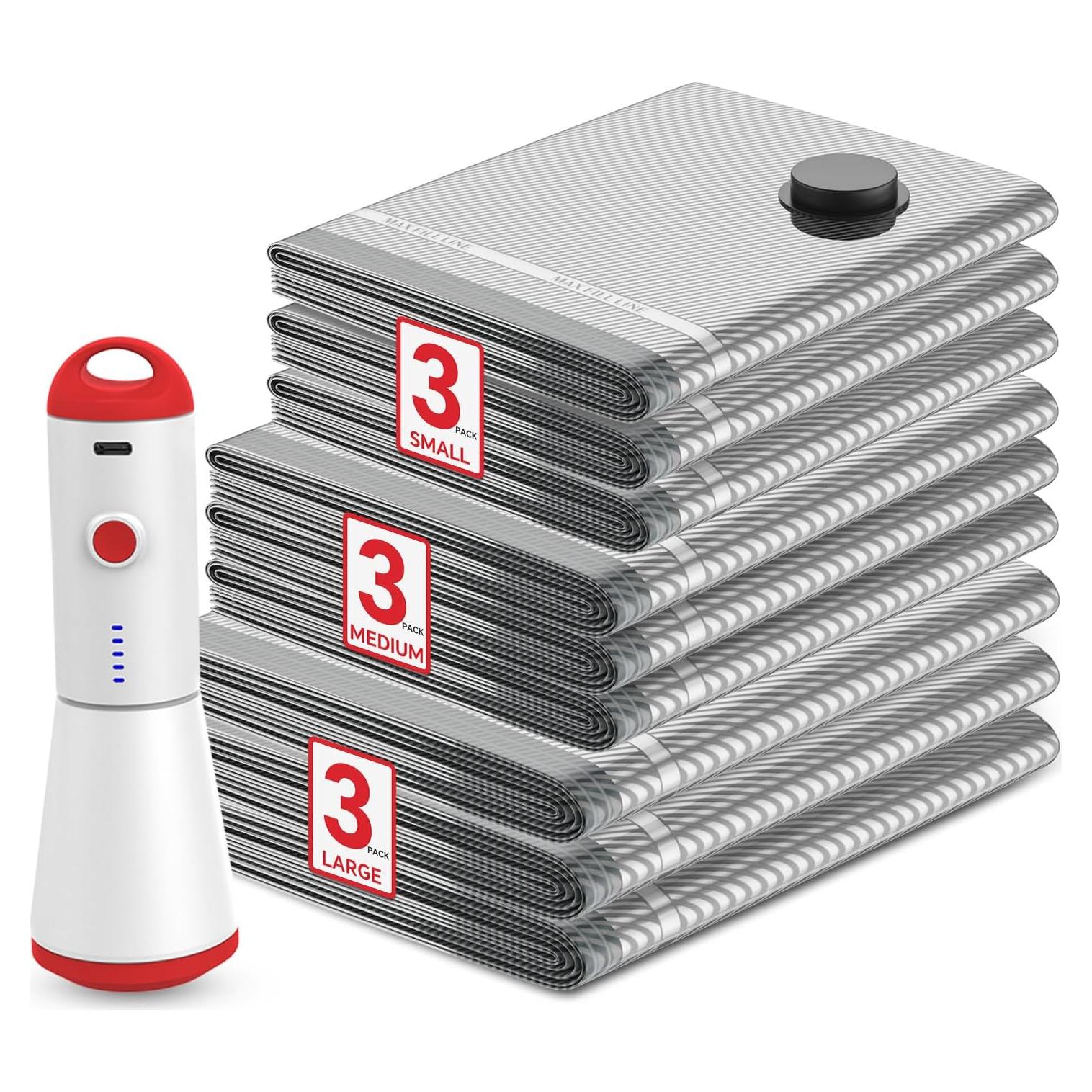 Bolsas de Sellado al Vacío HOMOH - 9 Piezas con Bomba Eléctrica