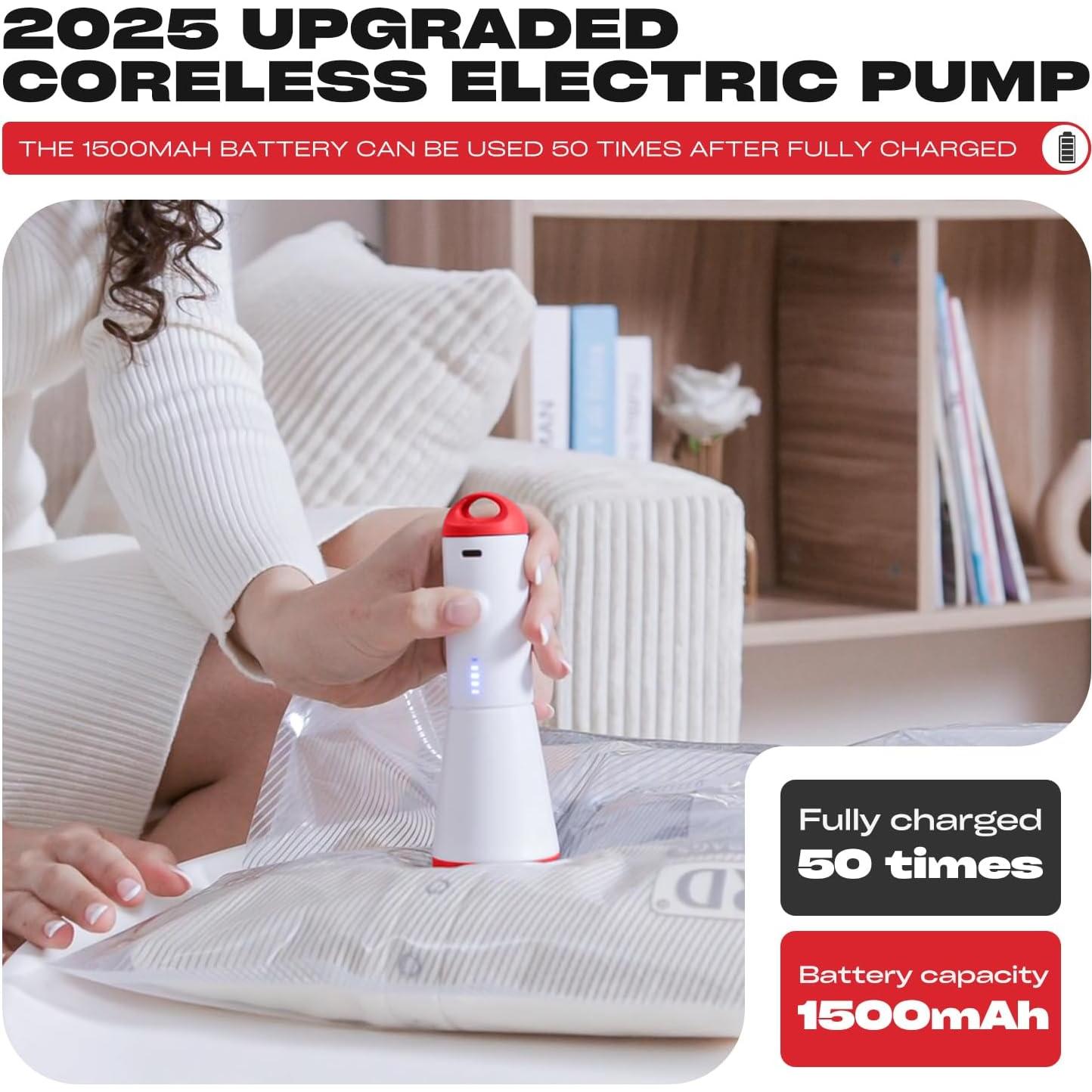 Bolsas de Sellado al Vacío HOMOH - 9 Piezas con Bomba Eléctrica