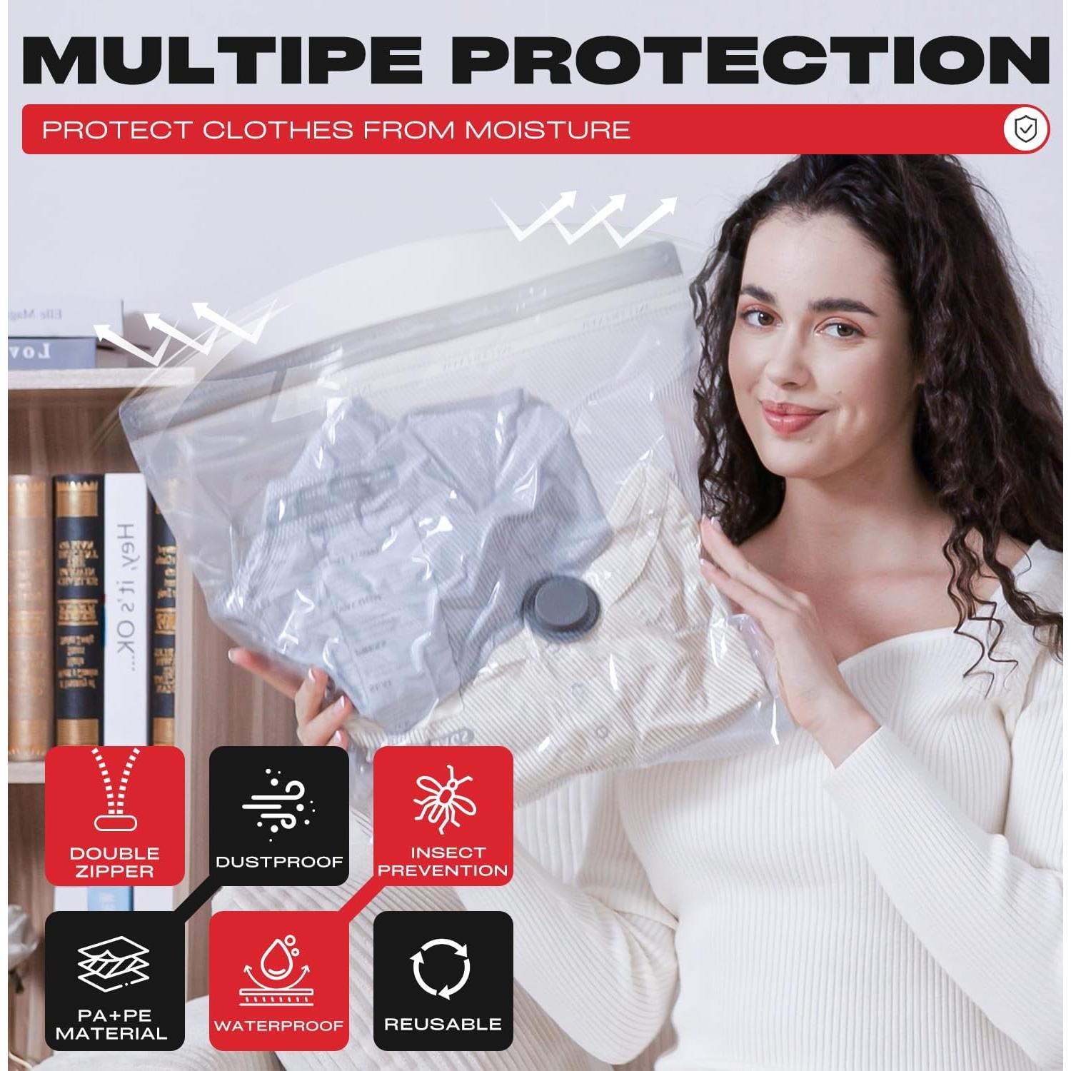 Bolsas de Sellado al Vacío HOMOH - 9 Piezas con Bomba Eléctrica