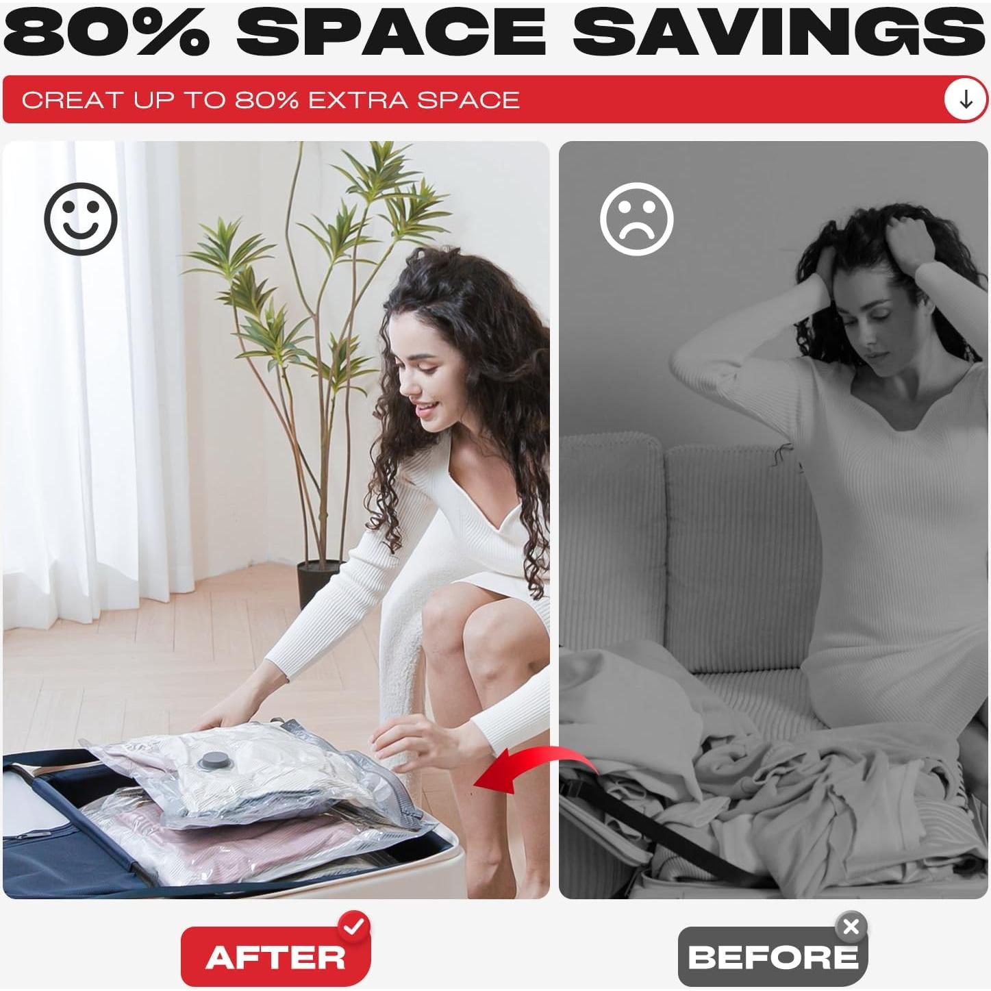 Bolsas de Sellado al Vacío HOMOH - 9 Piezas con Bomba Eléctrica