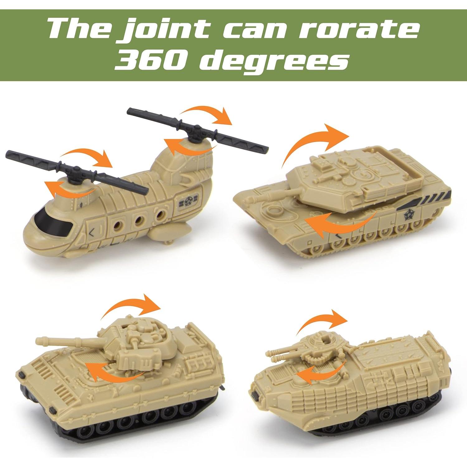 Juguete de Avión Militar XDUOYJOY con 8 Vehículos 0.61 kg