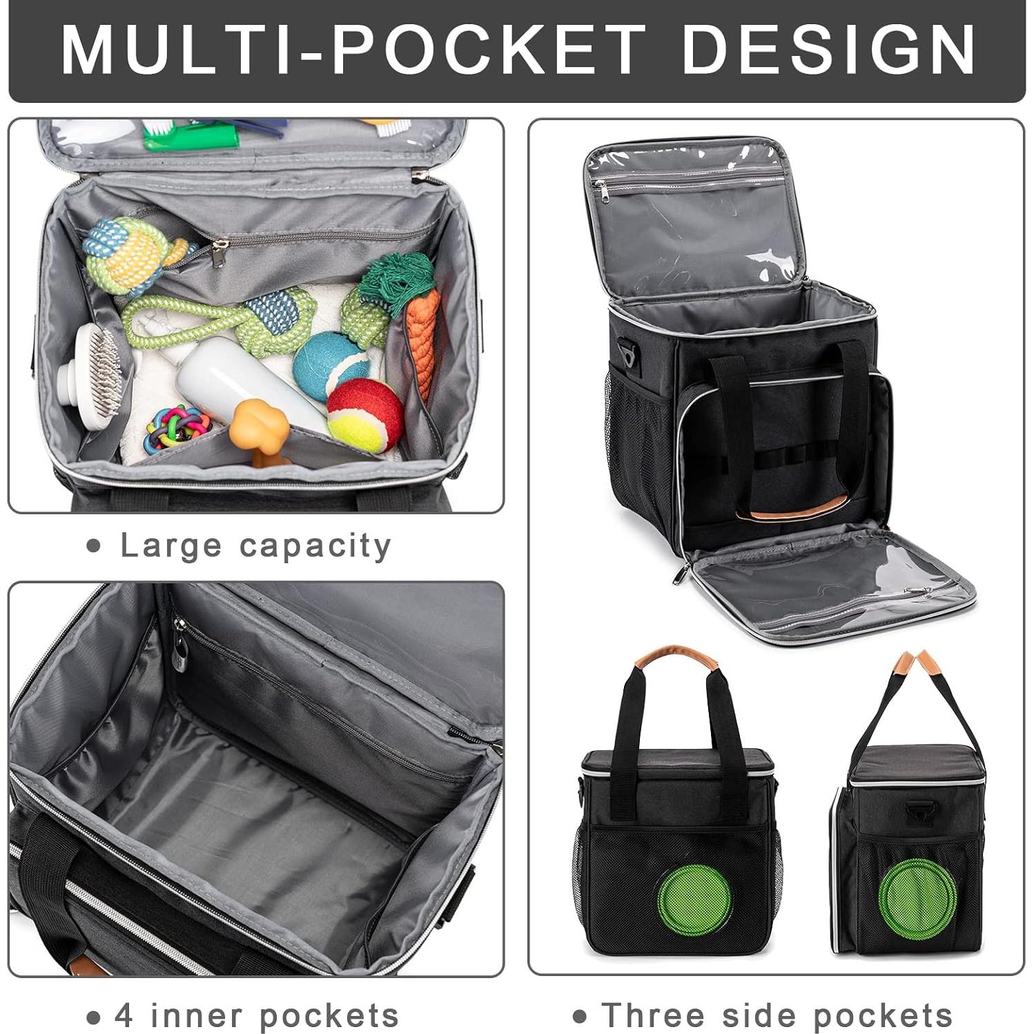 Bolsa de Aseo para Mascotas BABEYER Negra 27.94x23.11x29cm