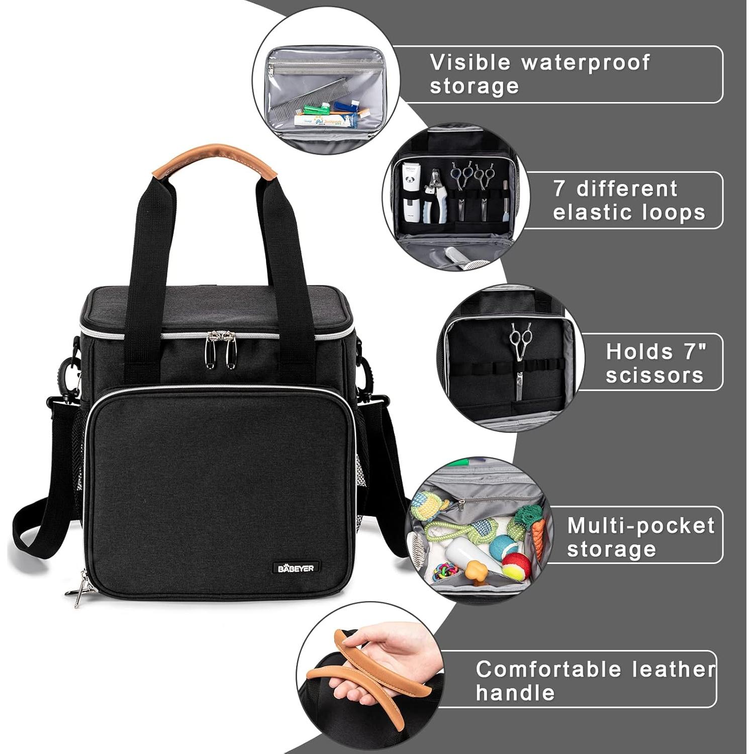 Bolsa de Aseo para Mascotas BABEYER Negra 27.94x23.11x29cm