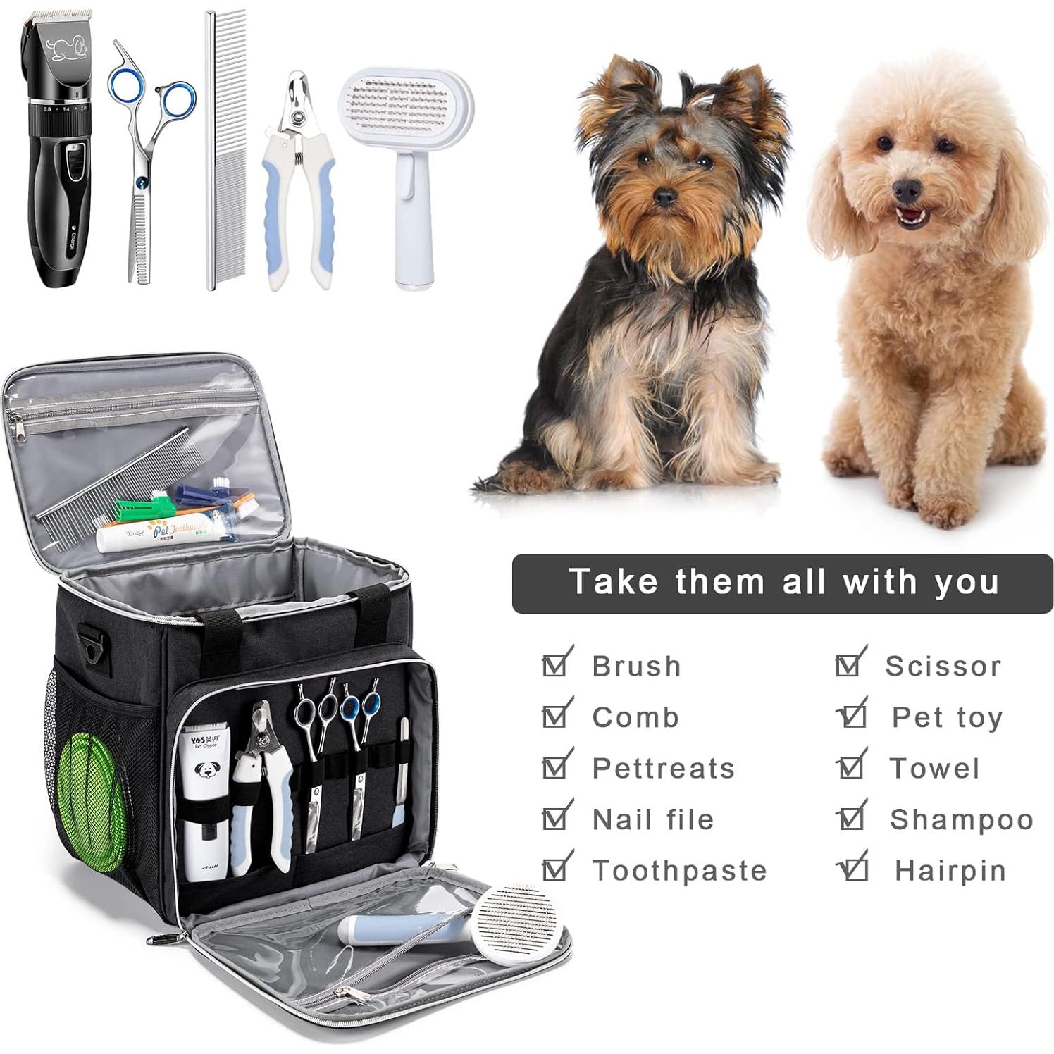 Bolsa de Aseo para Mascotas BABEYER Negra 27.94x23.11x29cm