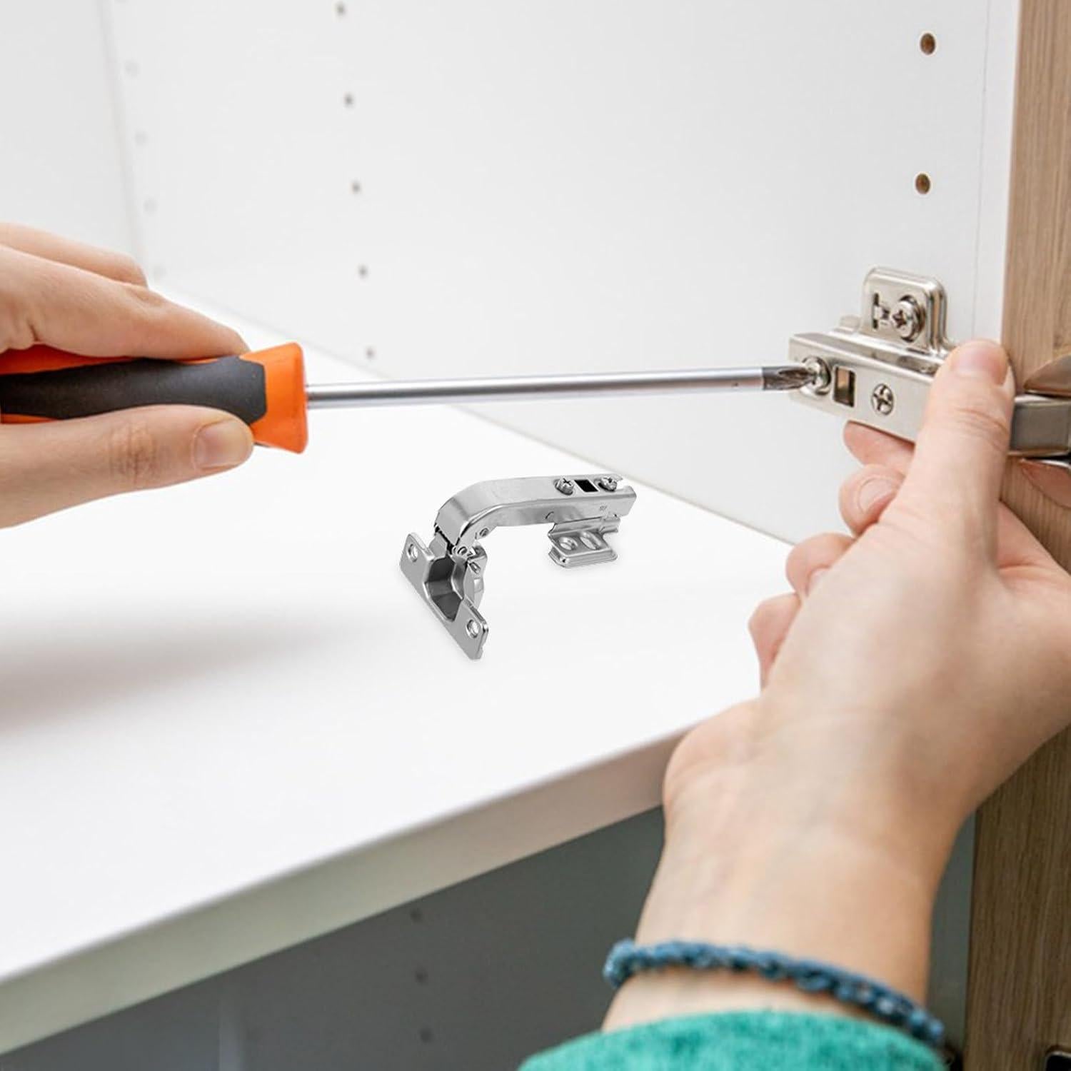 Bisagras de 90 Grados ARTIBETTER para Armarios de Cocina - Acero Inoxidable